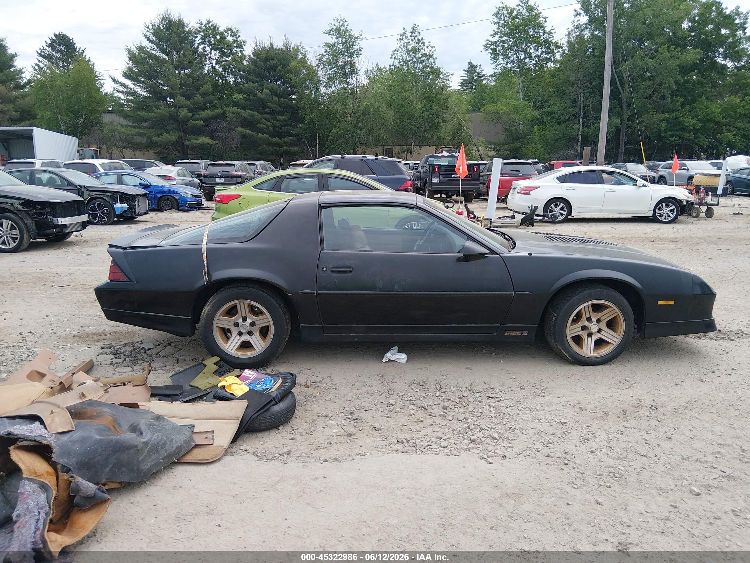 1989 Chevrolet Camaro   Black vin: 1G1FP218XKL176912