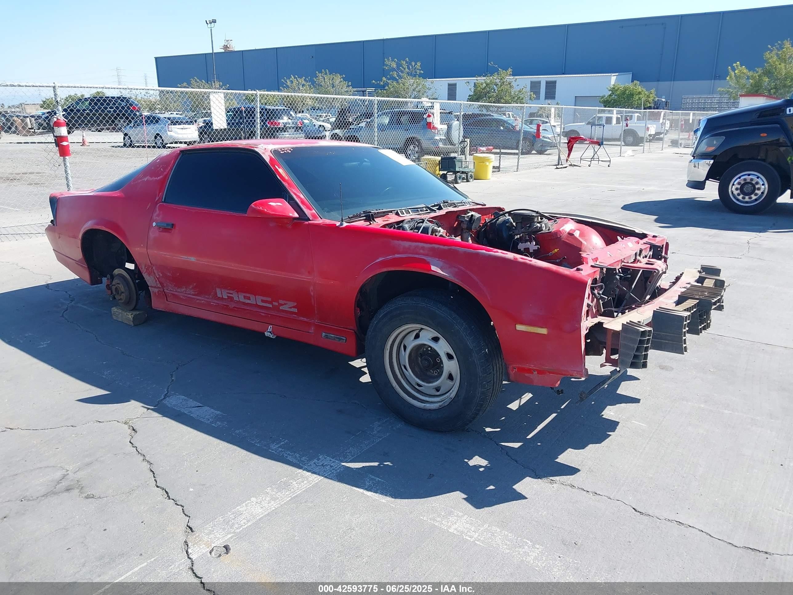 1989 Chevrolet Camaro   Red vin: 1G1FP21E3KL205446