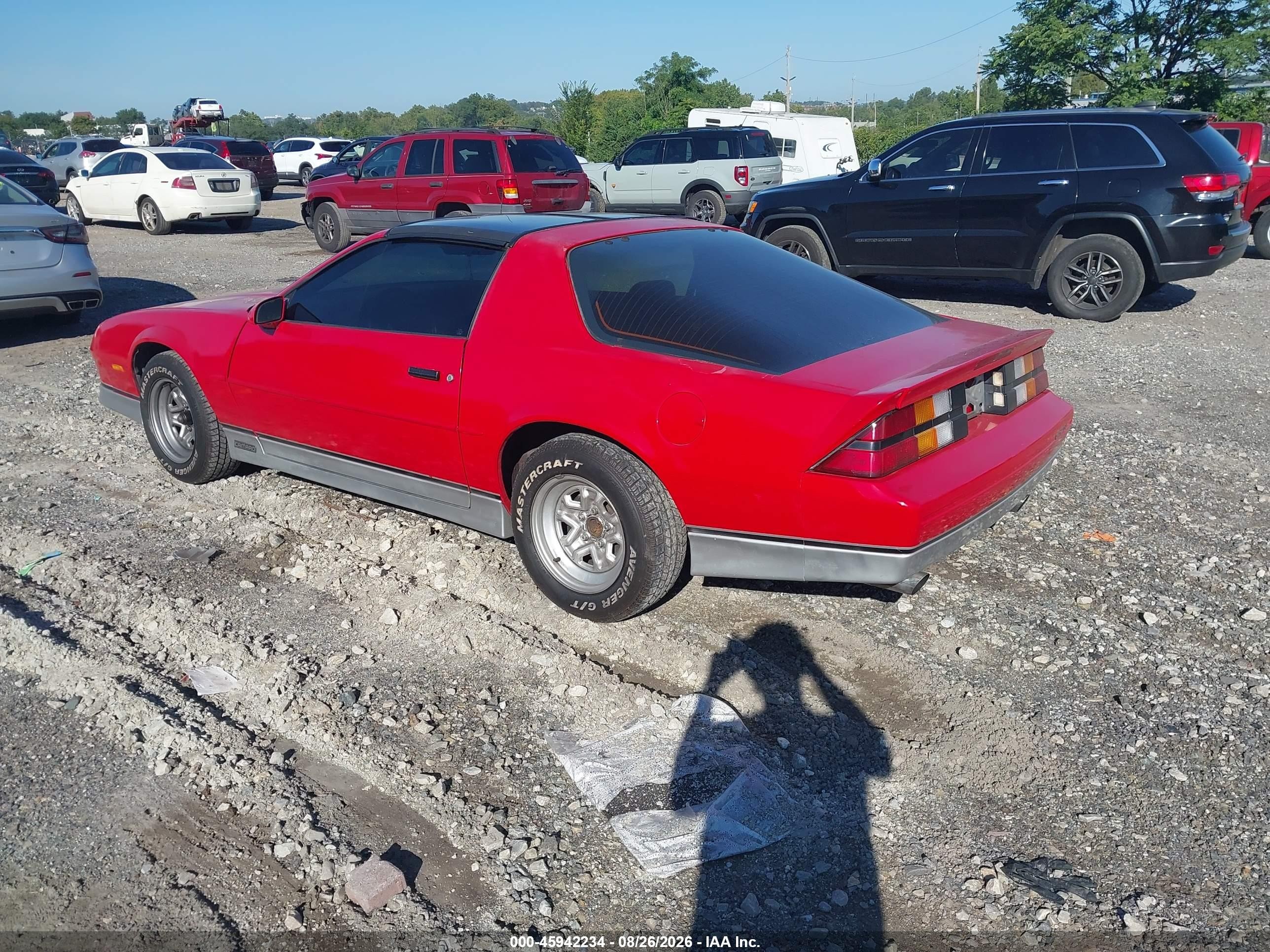 1988 Chevrolet Camaro   Красный vin: 1G1FP21E7JL195809