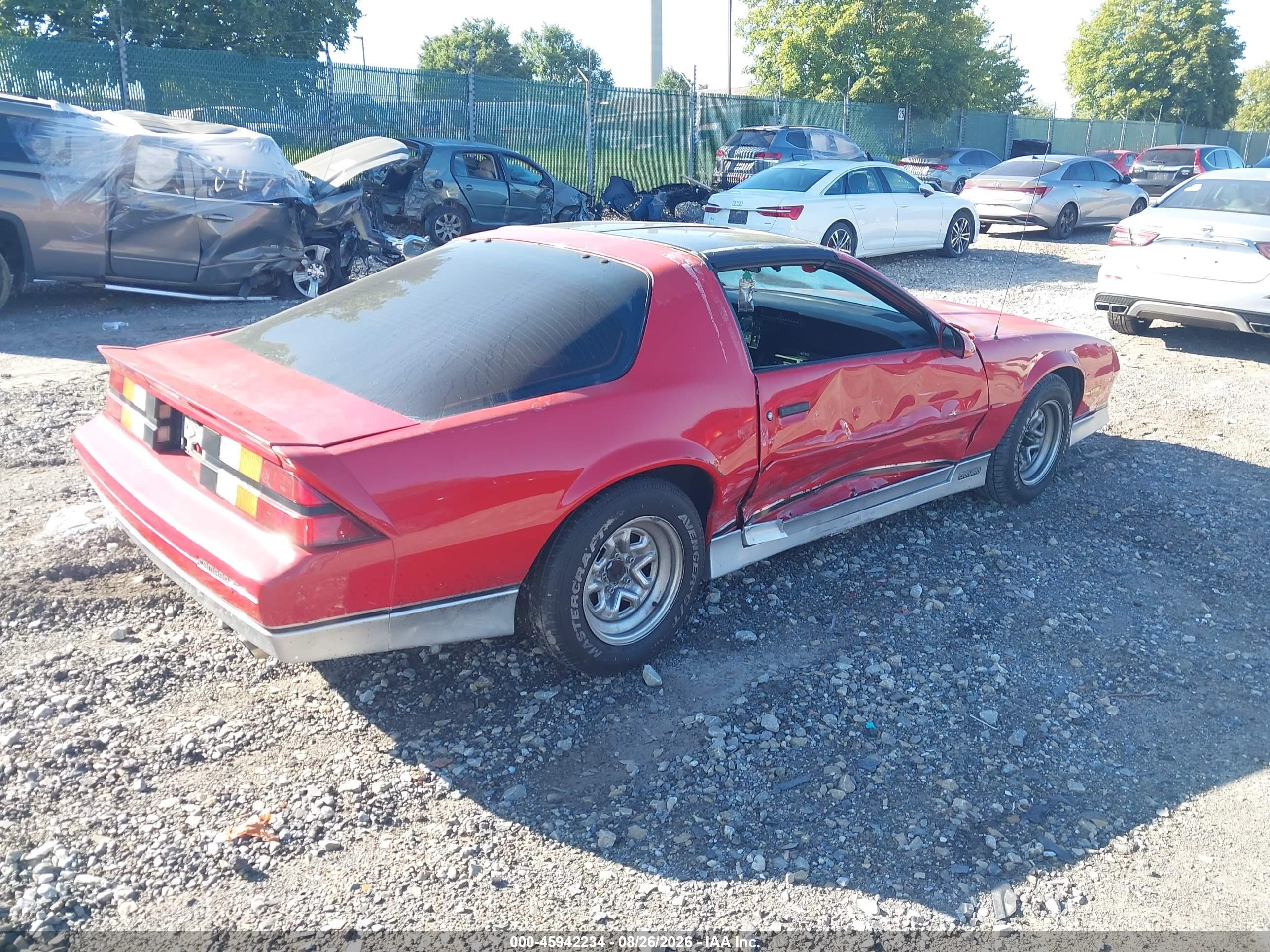 1988 Chevrolet Camaro   Красный vin: 1G1FP21E7JL195809