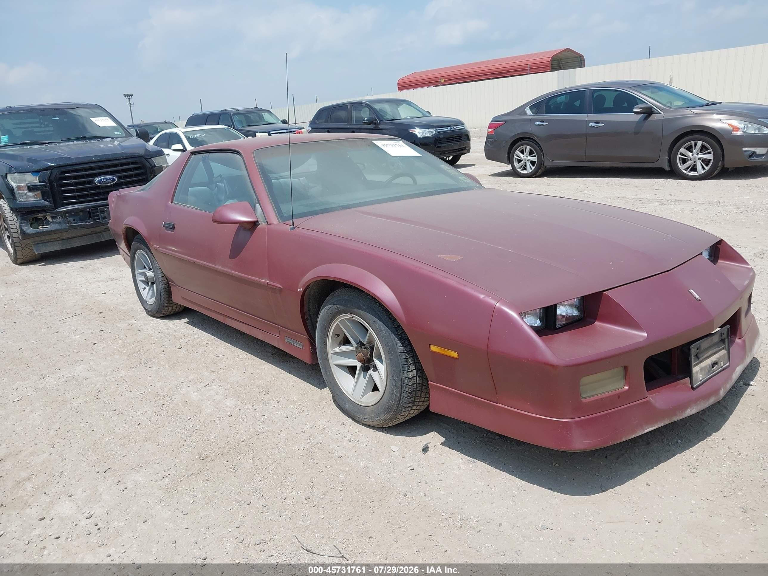 1989 Chevrolet Camaro   Red vin: 1G1FP21E8KL102068
