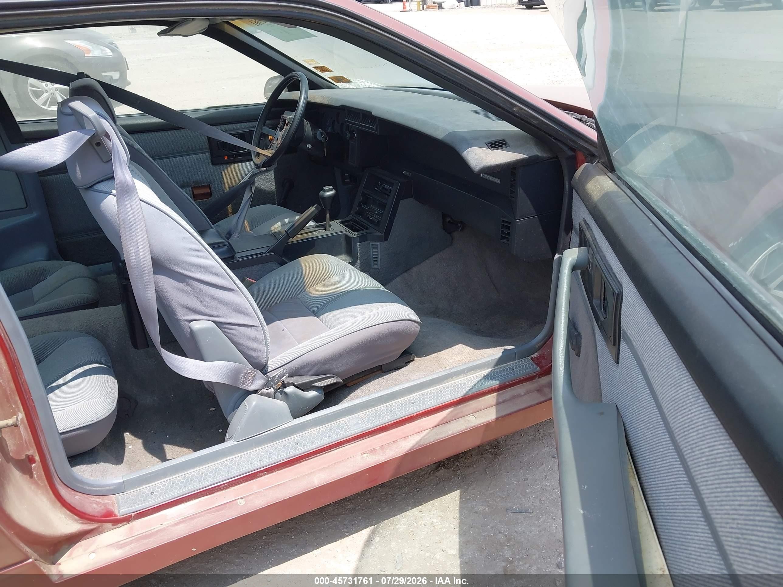 1989 Chevrolet Camaro   Red vin: 1G1FP21E8KL102068