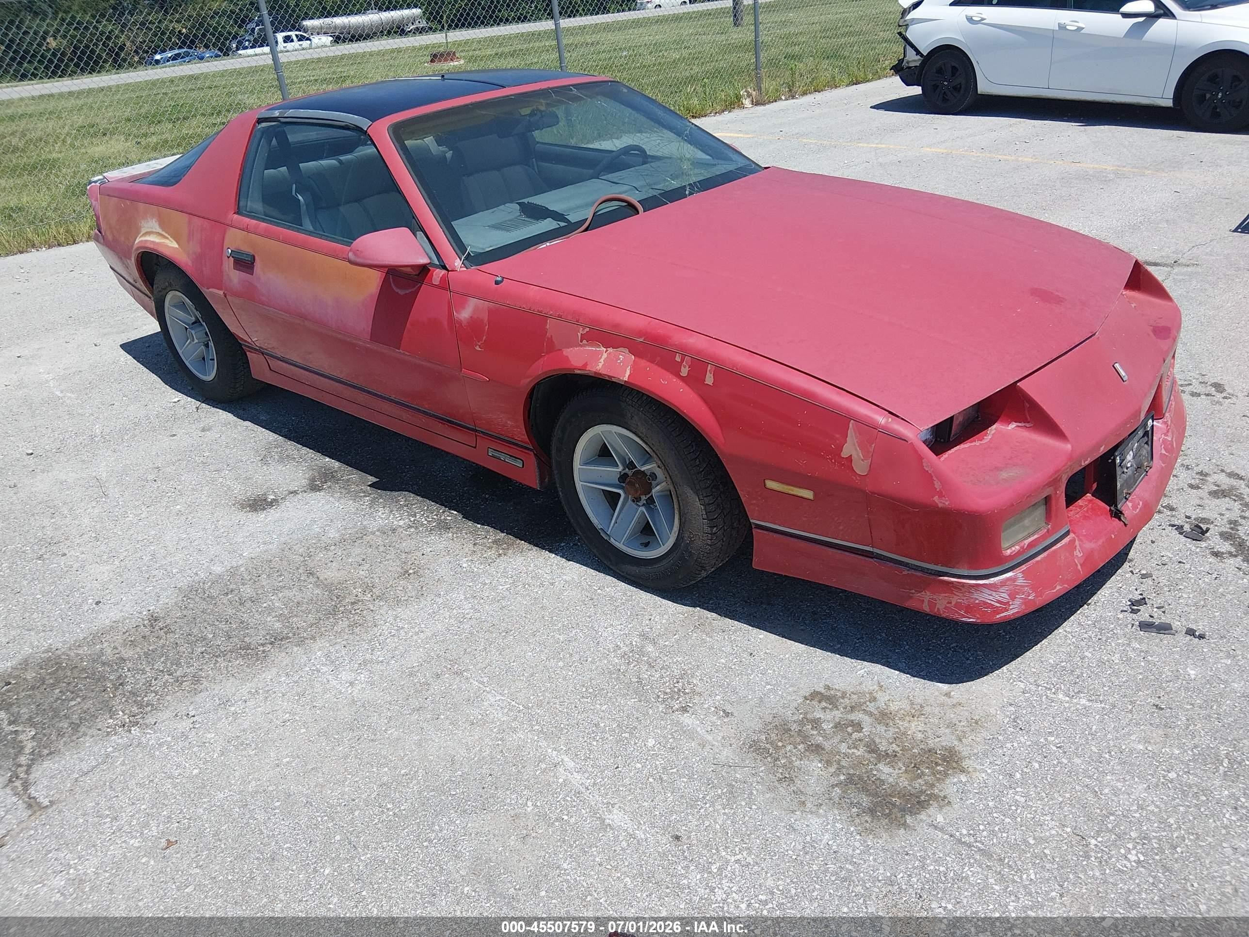 1989 Chevrolet Camaro   Red vin: 1G1FP21E8KL109974