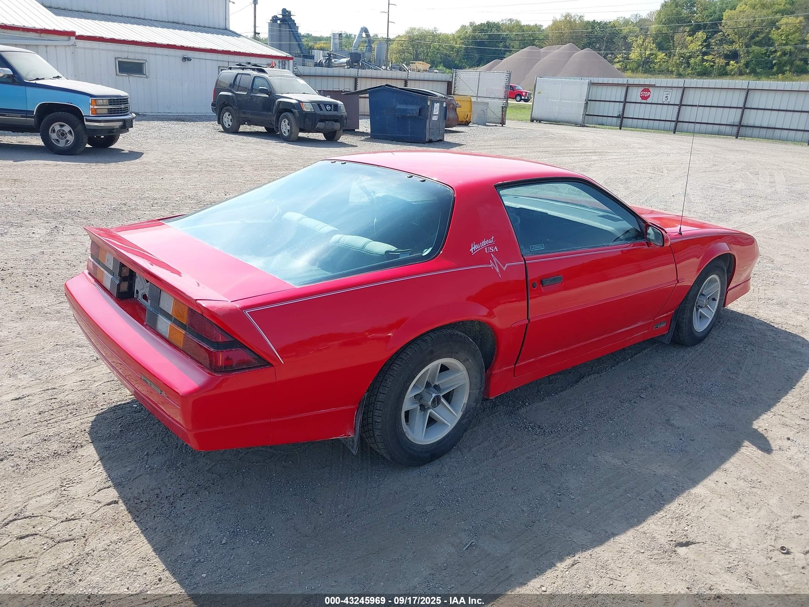 1989 Chevrolet Camaro   Красный vin: 1G1FP21EXKL138456