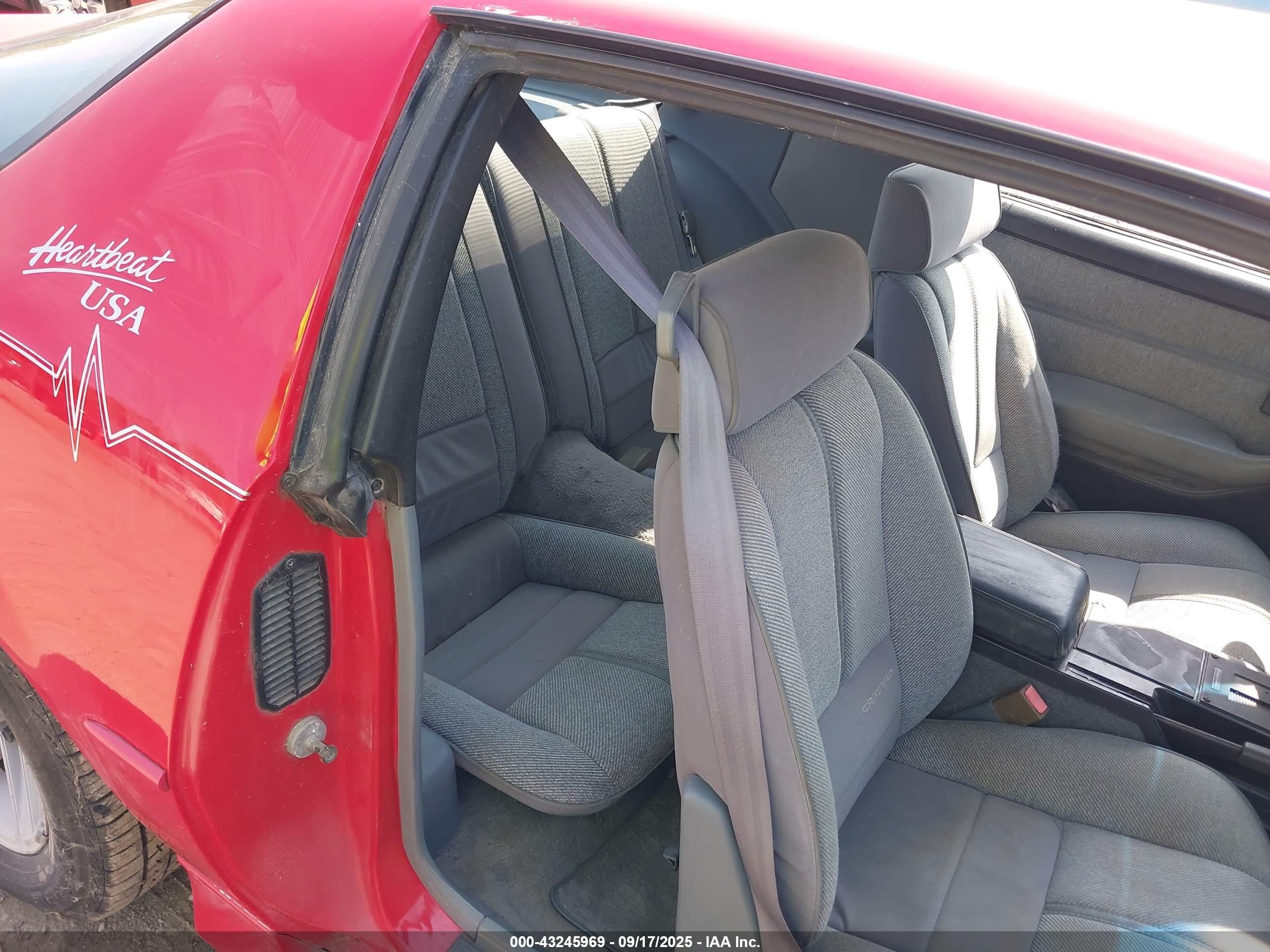 1989 Chevrolet Camaro   Красный vin: 1G1FP21EXKL138456