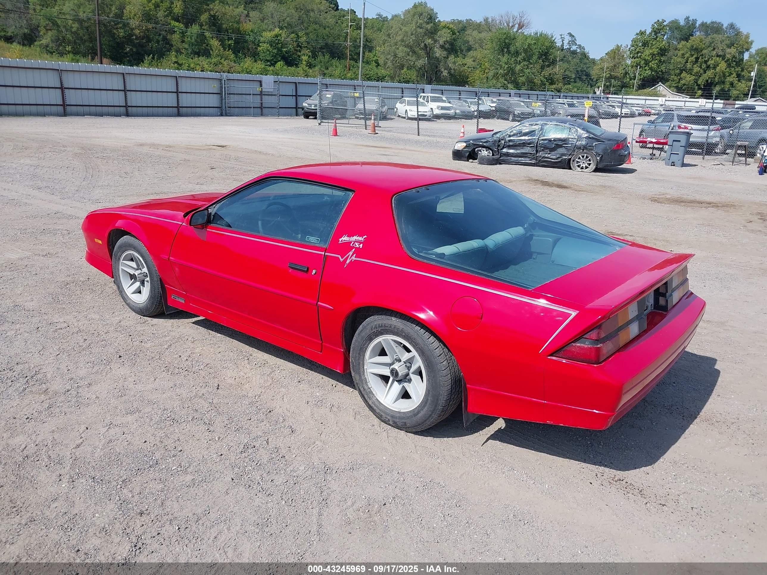 1989 Chevrolet Camaro   Красный vin: 1G1FP21EXKL138456