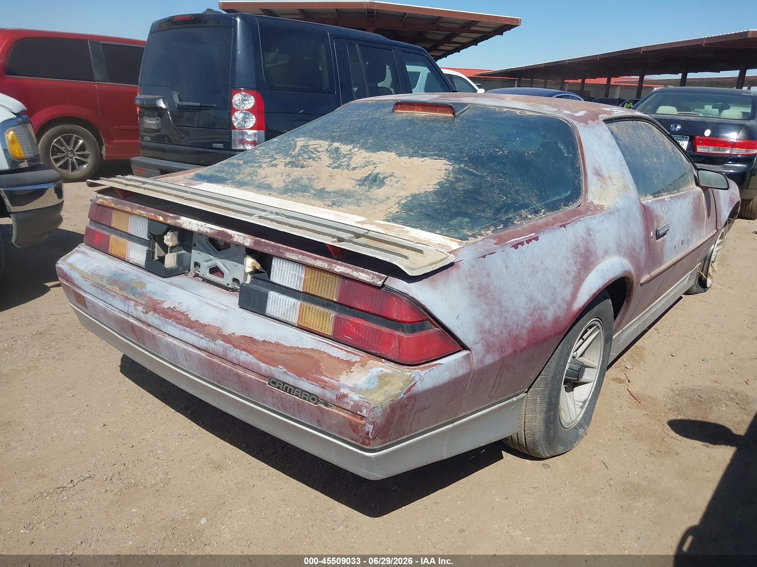 1988 Chevrolet Camaro   Maroon vin: 1G1FP21S0JL148062