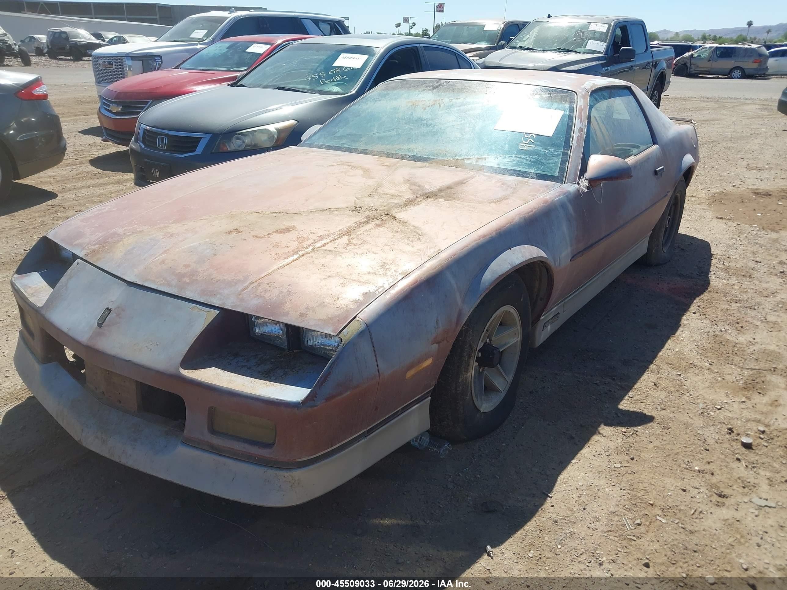 1988 Chevrolet Camaro   Maroon vin: 1G1FP21S0JL148062