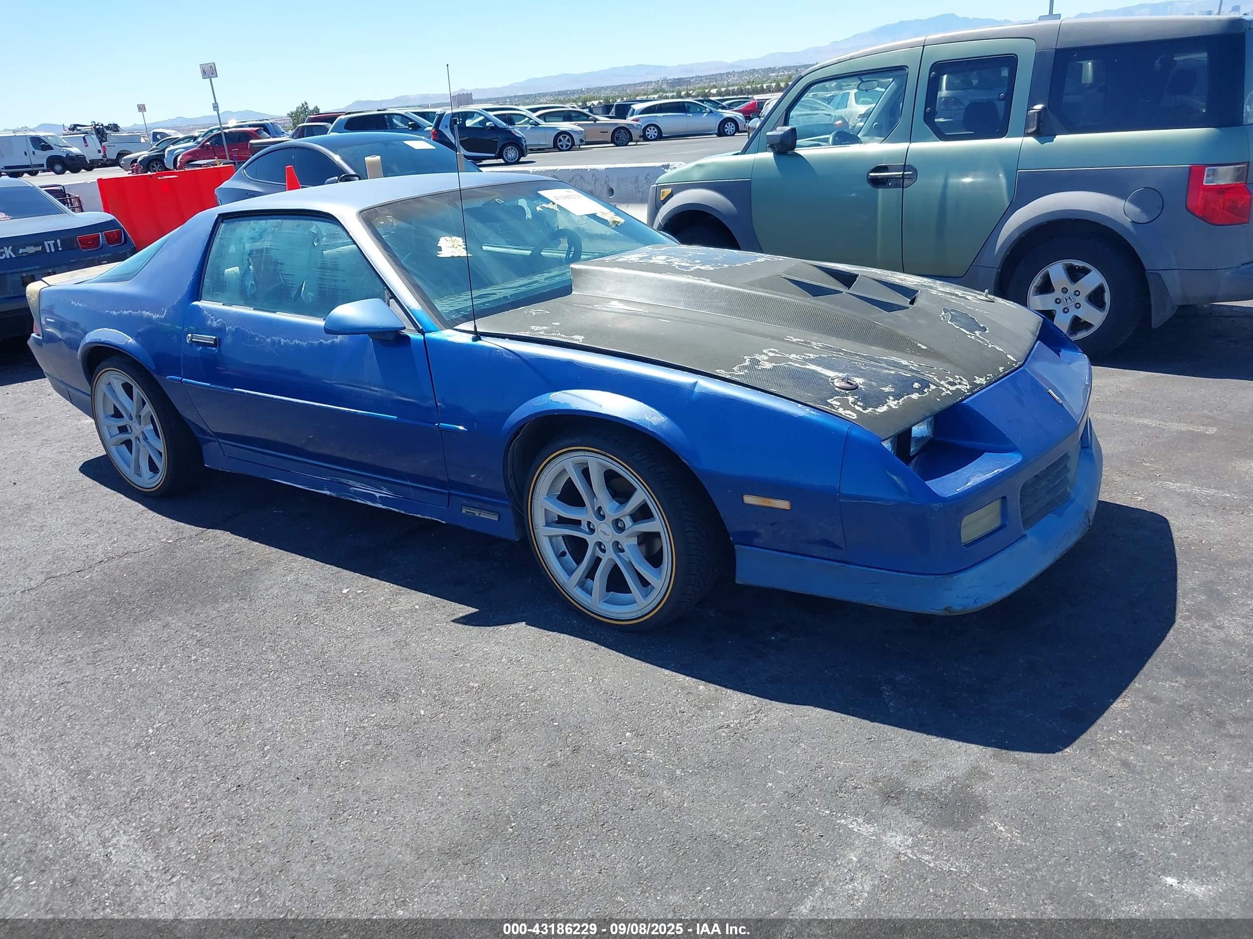 1989 Chevrolet Camaro   Blue vin: 1G1FP21S7KL147458
