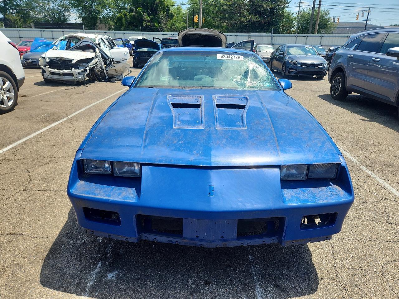 1991 Chevrolet Camaro Z28 Blue vin: 1G1FP2387ML180674