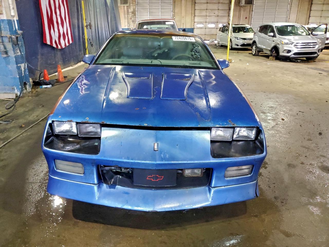 1991 Chevrolet Camaro Z28 Blue vin: 1G1FP2388ML100203