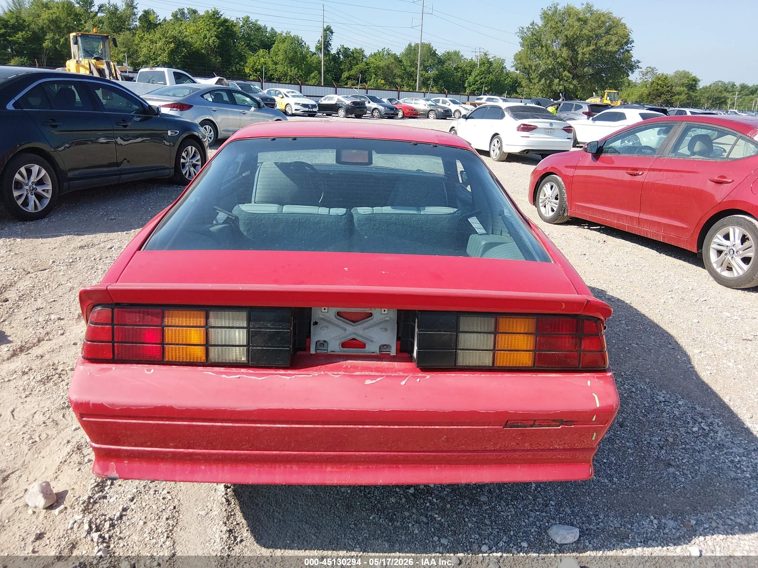 1992 Chevrolet Camaro Rs Red vin: 1G1FP23E2NL143250