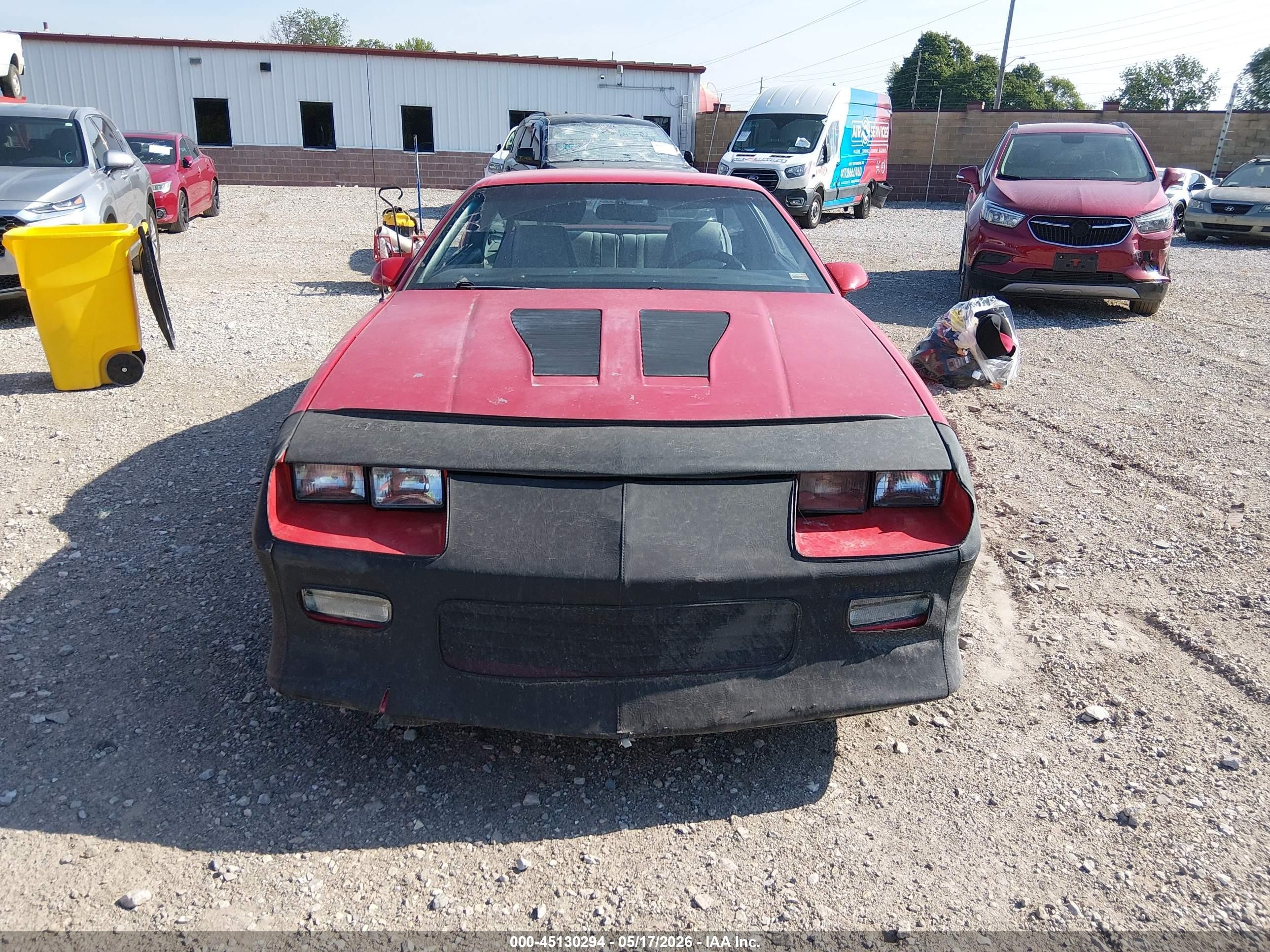 1992 Chevrolet Camaro Rs Red vin: 1G1FP23E2NL143250