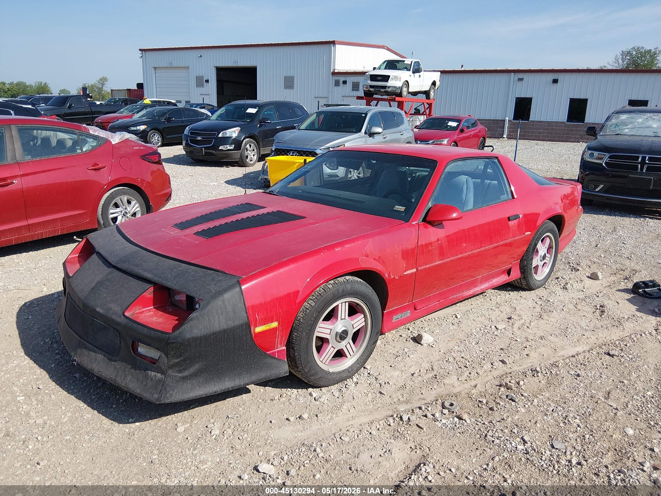 1992 Chevrolet Camaro Rs Red vin: 1G1FP23E2NL143250