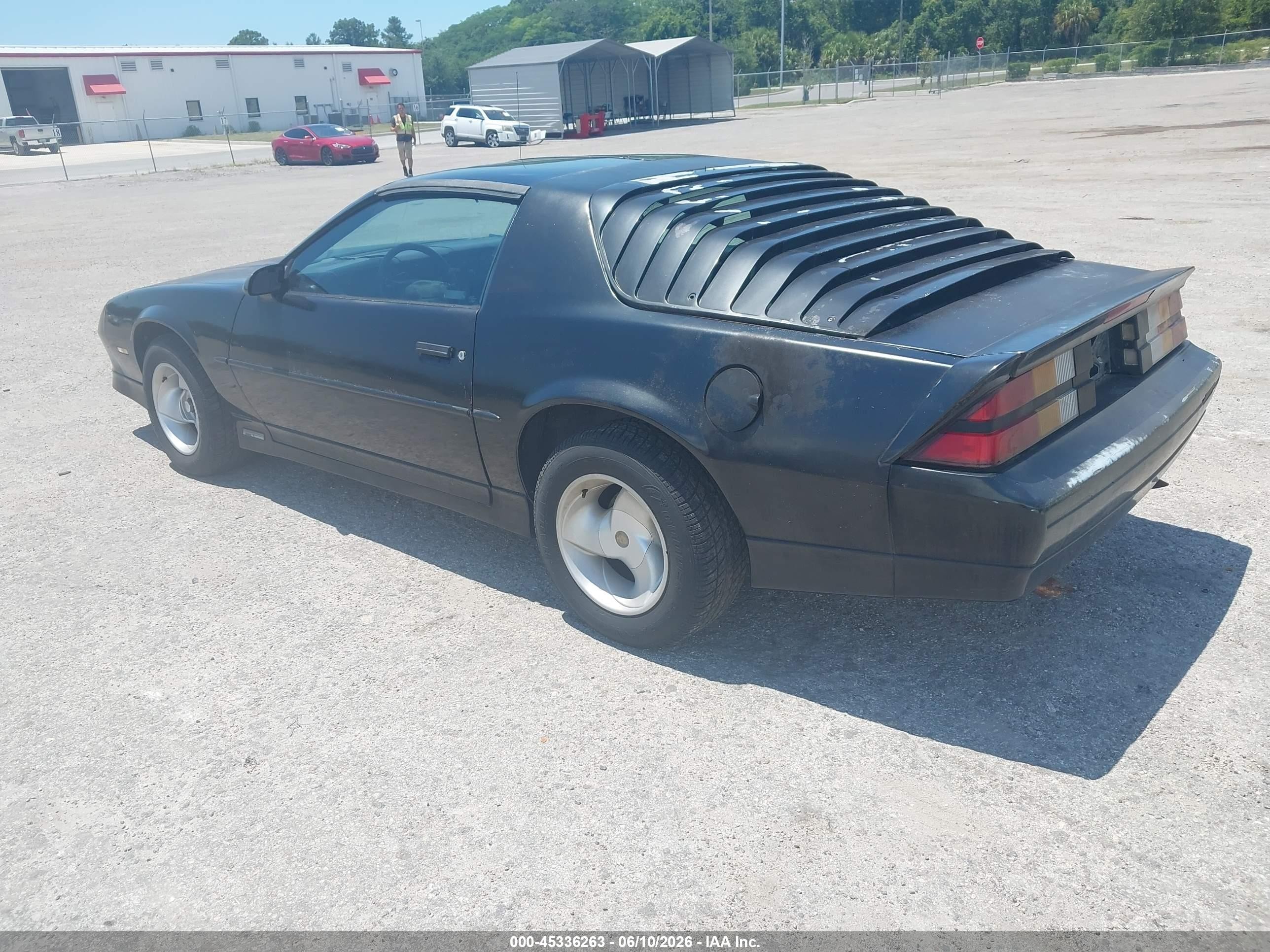 1990 Chevrolet Camaro Rs Black vin: 1G1FP23E6LL111544