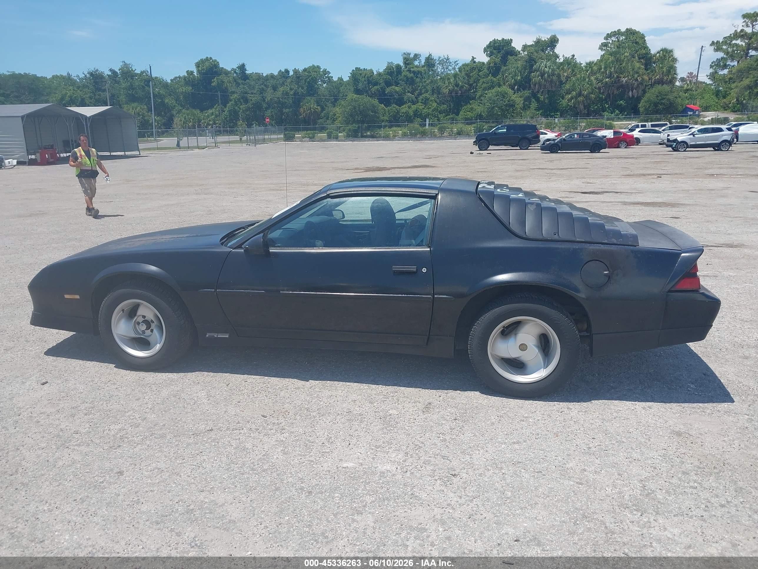 1990 Chevrolet Camaro Rs Black vin: 1G1FP23E6LL111544