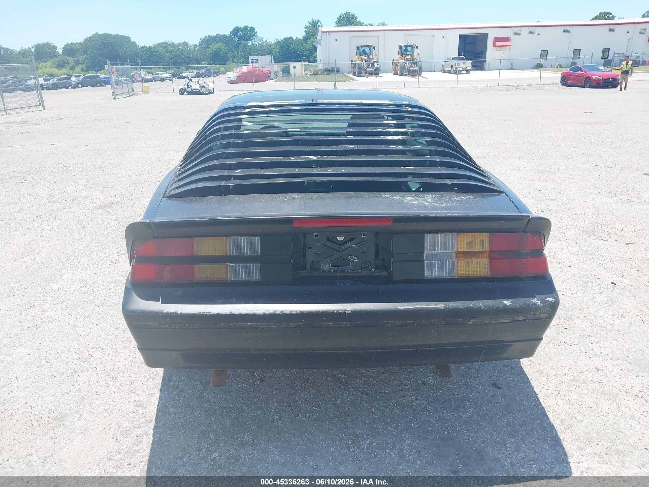 1990 Chevrolet Camaro Rs Black vin: 1G1FP23E6LL111544