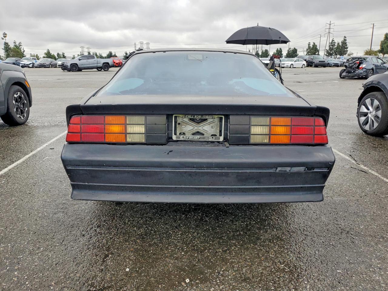 1991 Chevrolet Camaro Rs Black vin: 1G1FP23E6ML116289