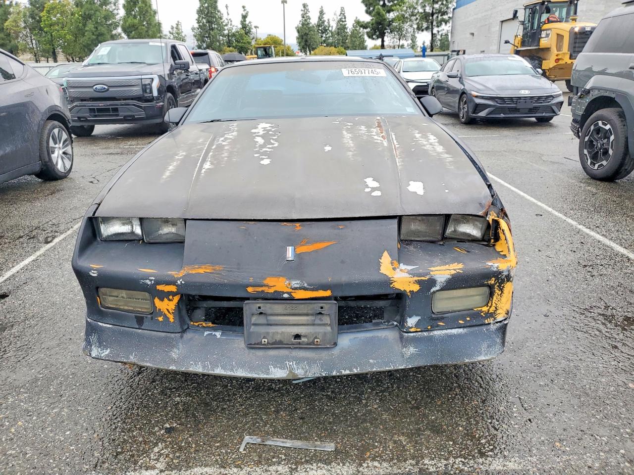 1991 Chevrolet Camaro Rs Black vin: 1G1FP23E6ML116289