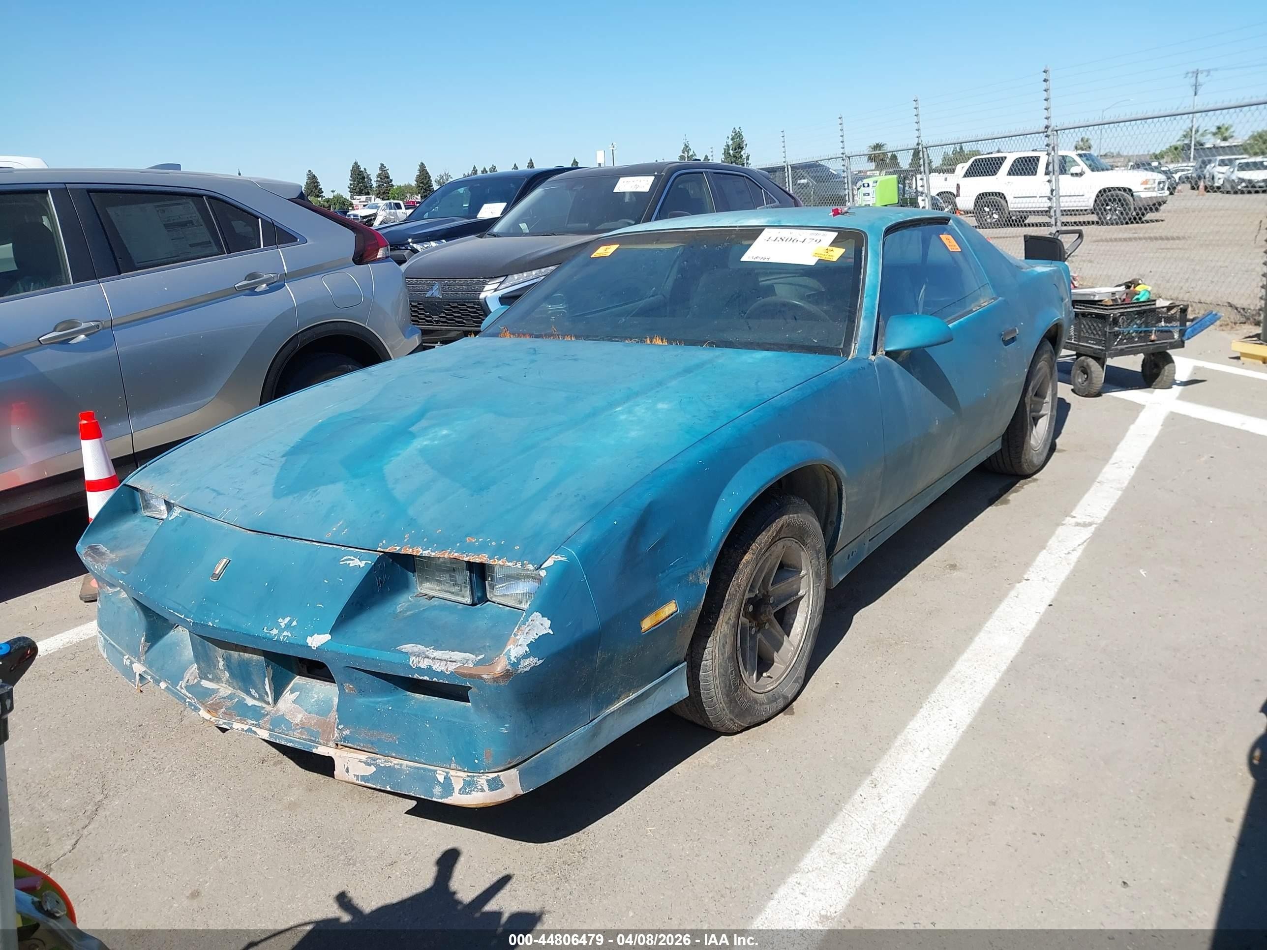 1991 Chevrolet Camaro Rs Teal vin: 1G1FP23E7ML138902