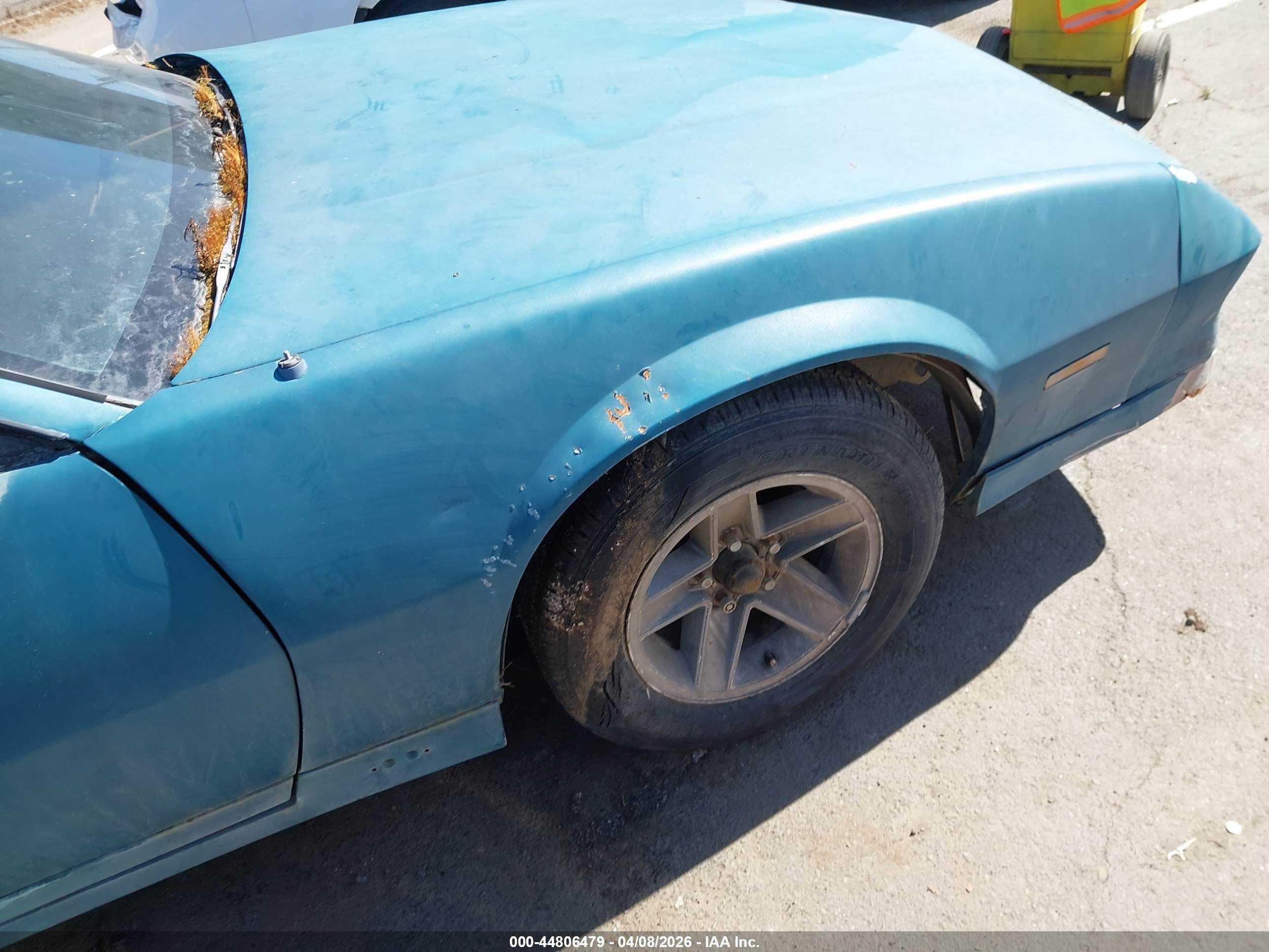 1991 Chevrolet Camaro Rs Teal vin: 1G1FP23E7ML138902