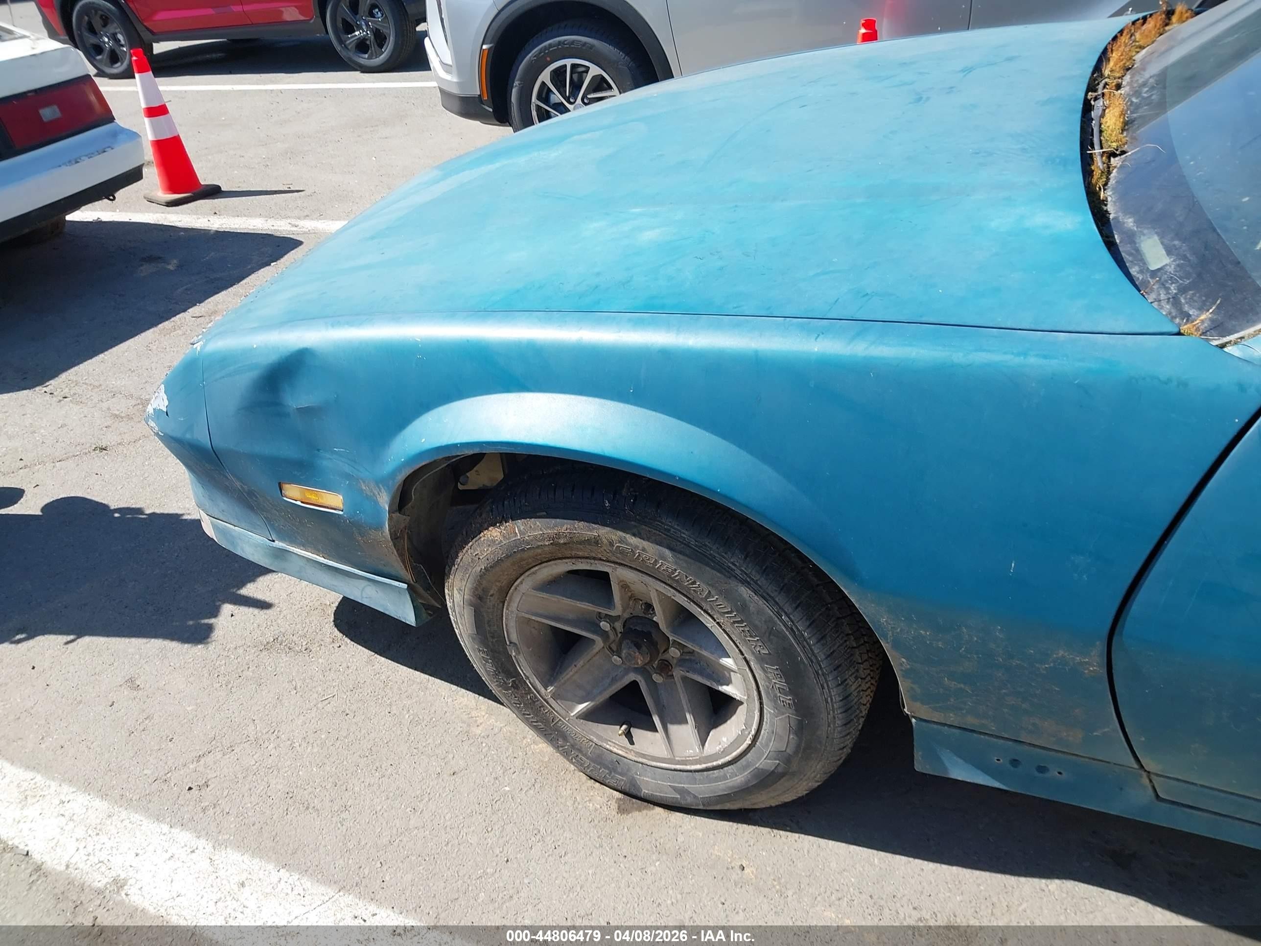 1991 Chevrolet Camaro Rs Teal vin: 1G1FP23E7ML138902