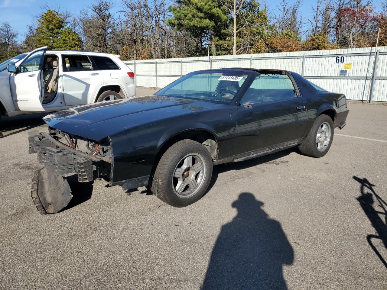 1991 Chevrolet Camaro Rs Black vin: 1G1FP23E8ML144174