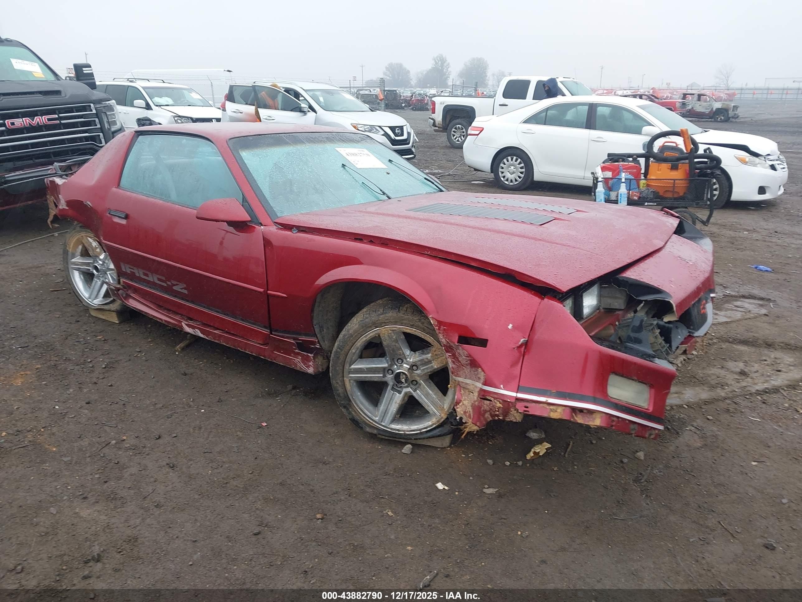 1991 Chevrolet Camaro Rs Red vin: 1G1FP23E9ML103150