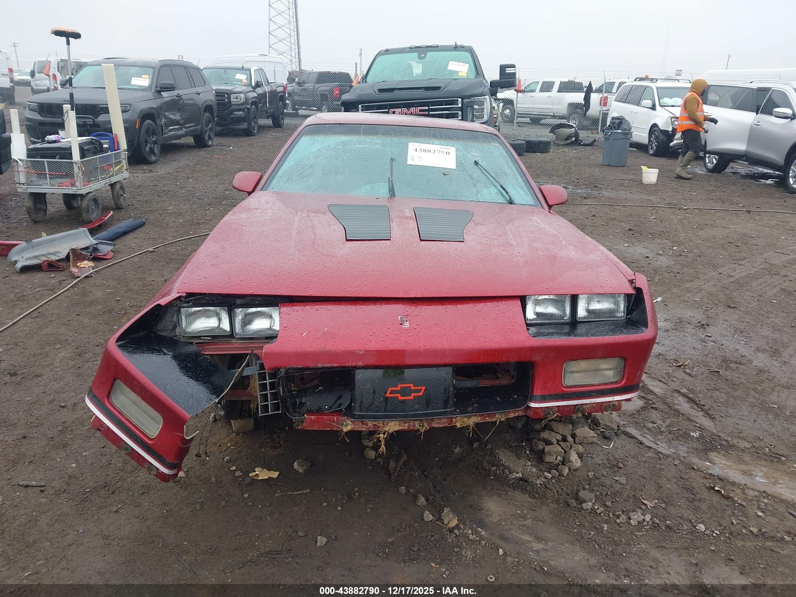 1991 Chevrolet Camaro Rs Red vin: 1G1FP23E9ML103150