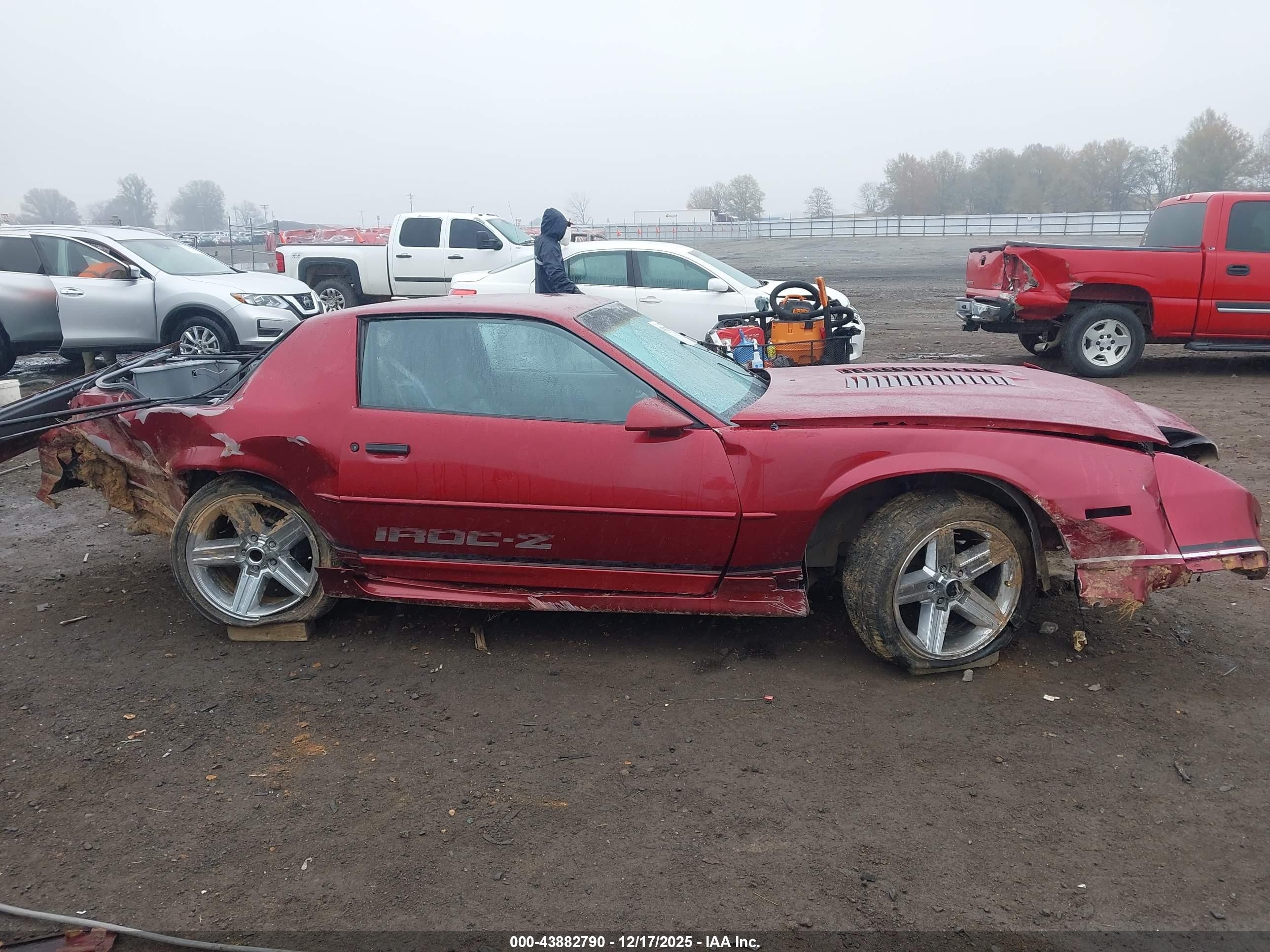 1991 Chevrolet Camaro Rs Red vin: 1G1FP23E9ML103150
