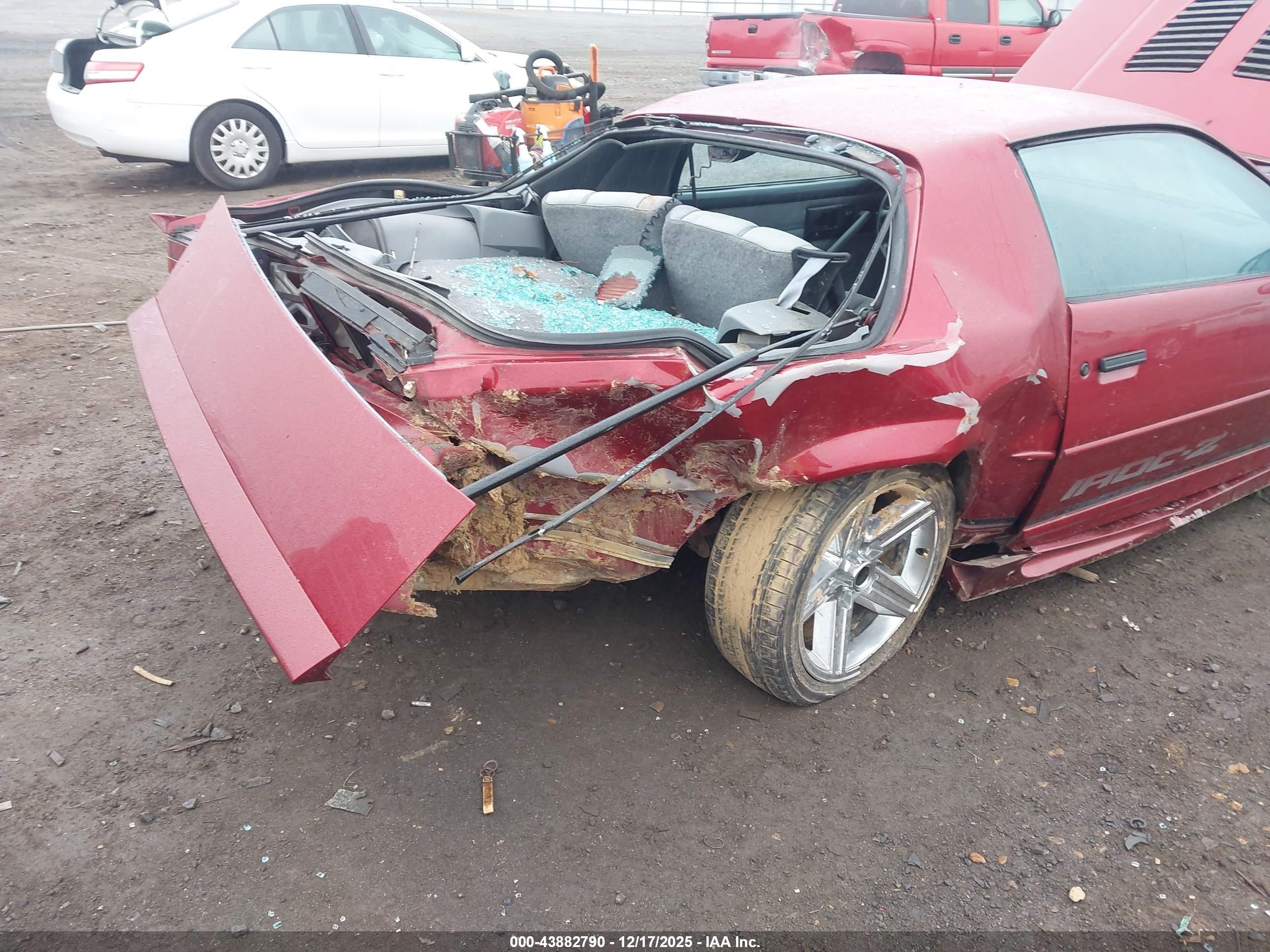 1991 Chevrolet Camaro Rs Red vin: 1G1FP23E9ML103150