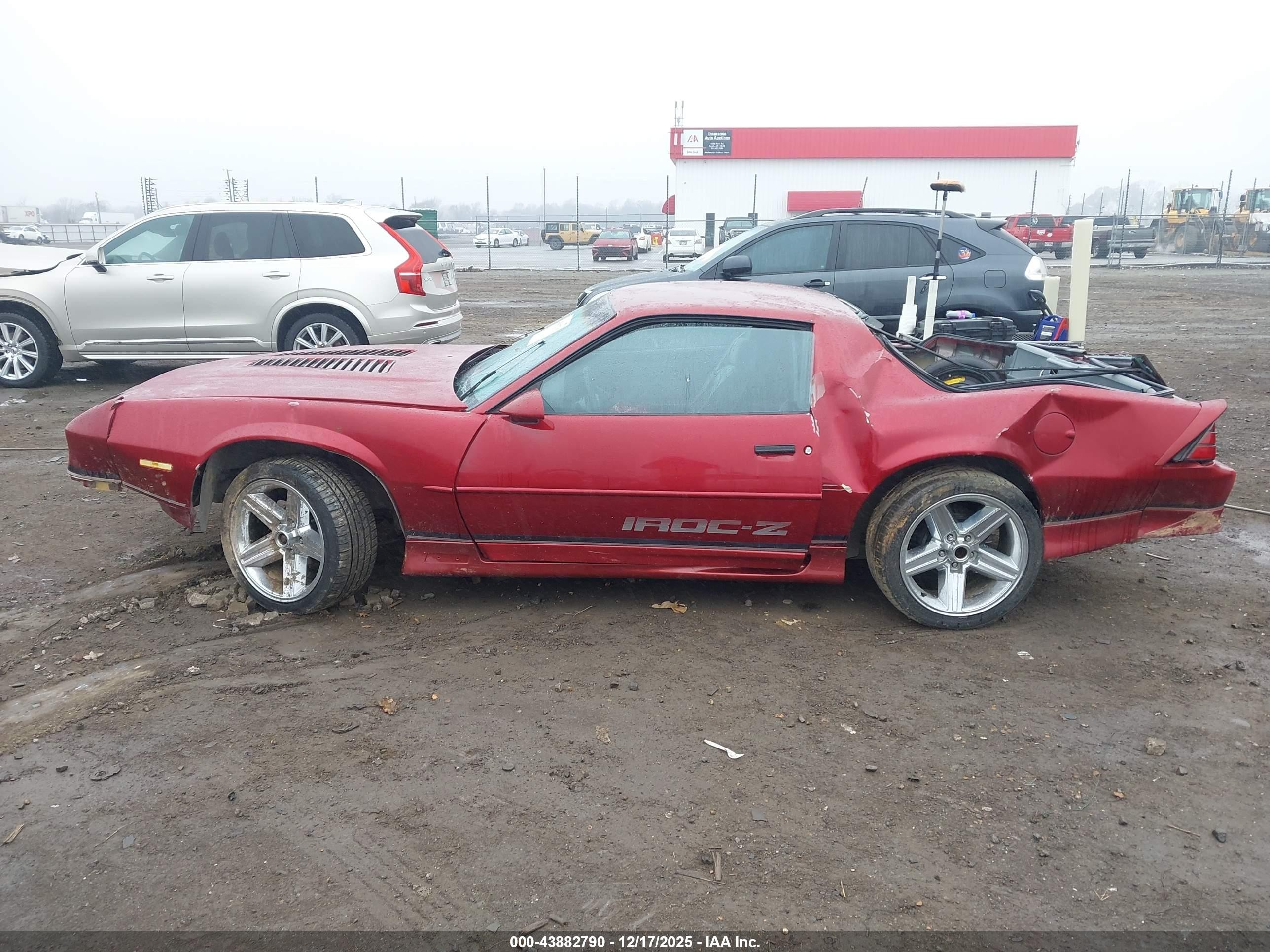 1991 Chevrolet Camaro Rs Red vin: 1G1FP23E9ML103150