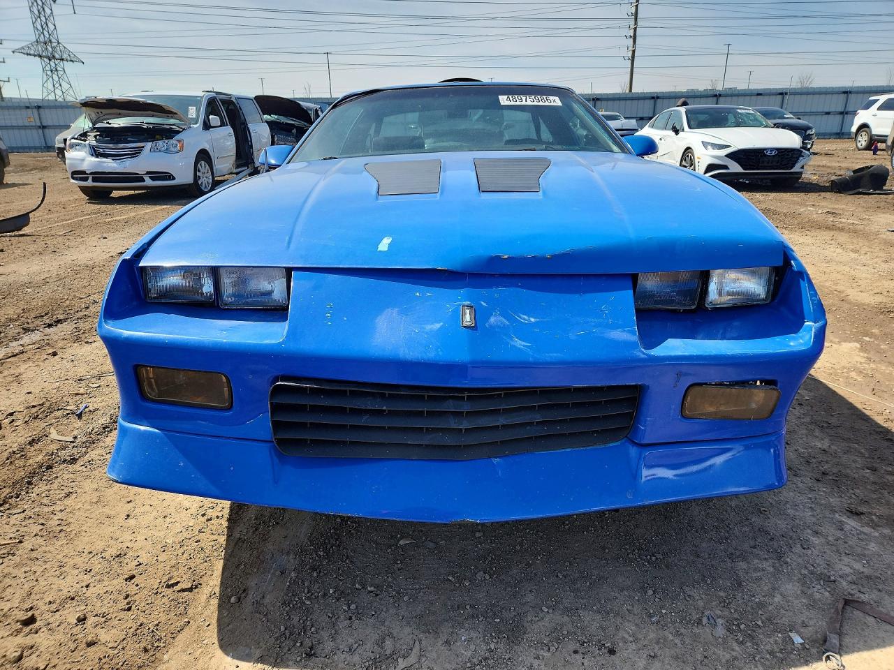 1991 Chevrolet Camaro Rs Синий vin: 1G1FP23E9ML112771