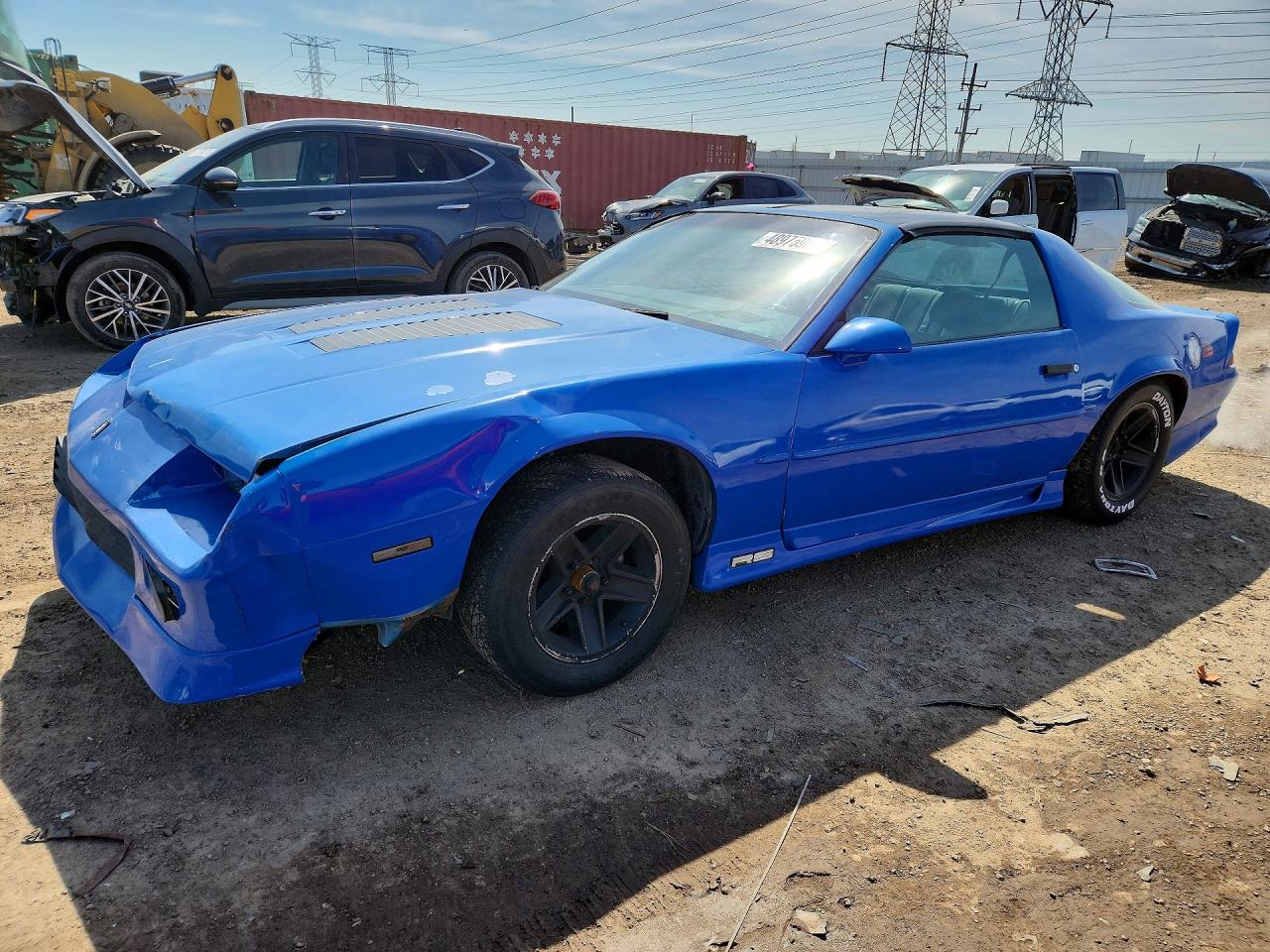 1991 Chevrolet Camaro Rs Blue vin: 1G1FP23E9ML112771
