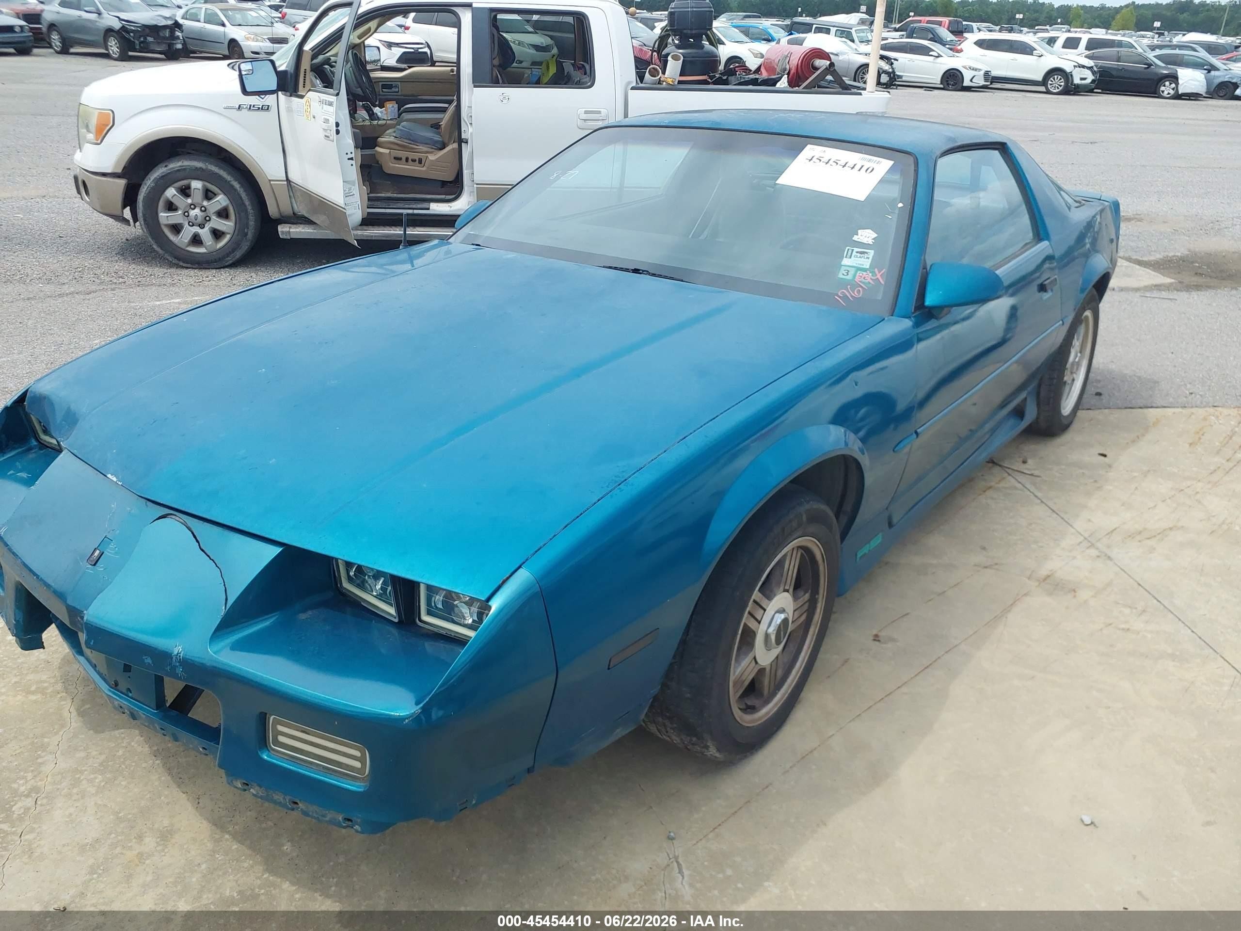 1991 Chevrolet Camaro Rs Green vin: 1G1FP23E9ML176194