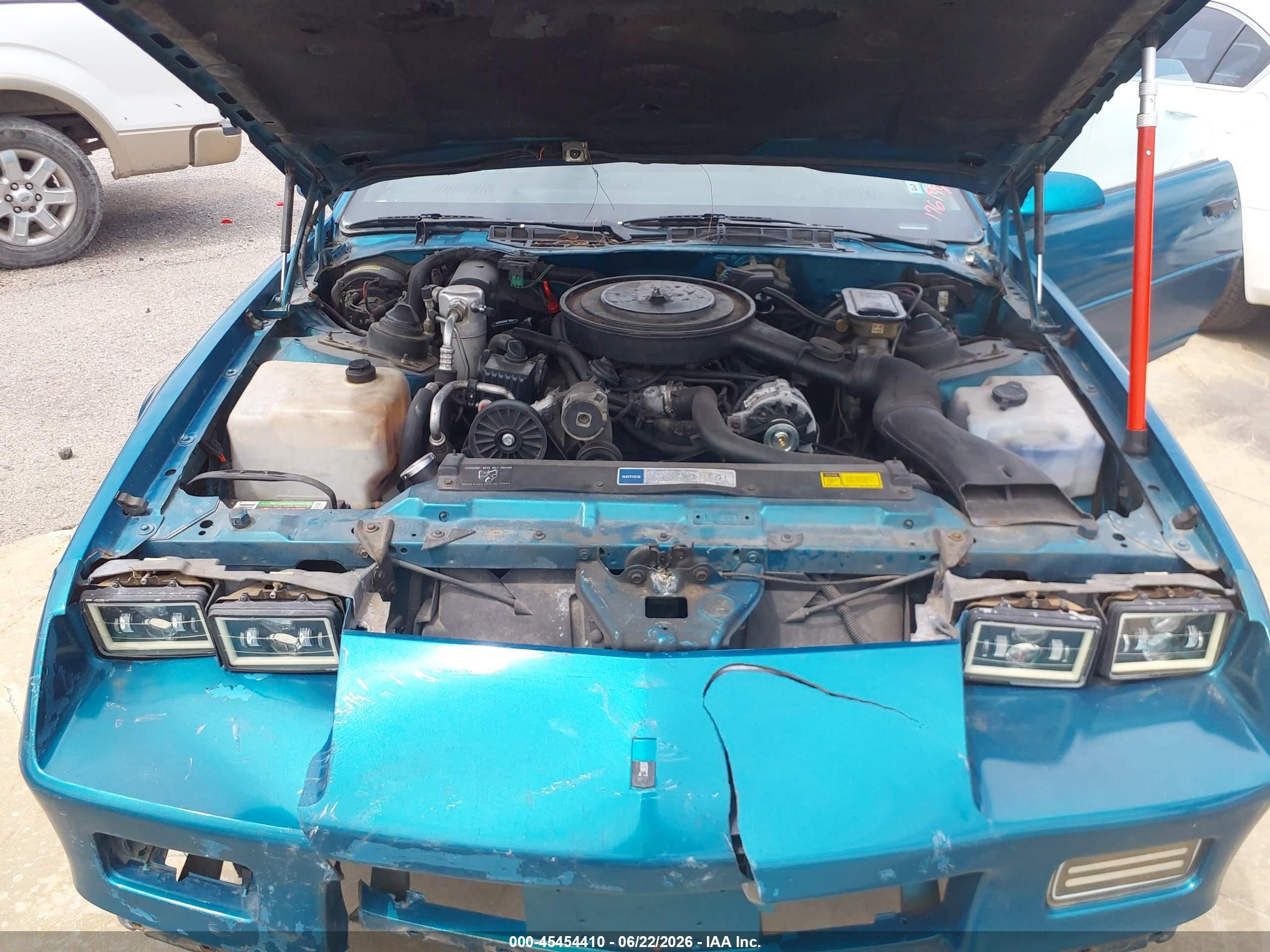 1991 Chevrolet Camaro Rs Green vin: 1G1FP23E9ML176194