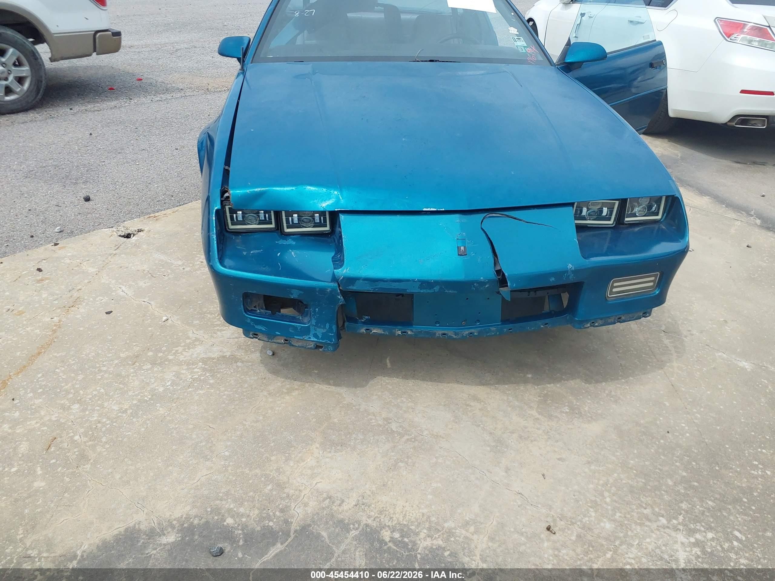 1991 Chevrolet Camaro Rs Green vin: 1G1FP23E9ML176194