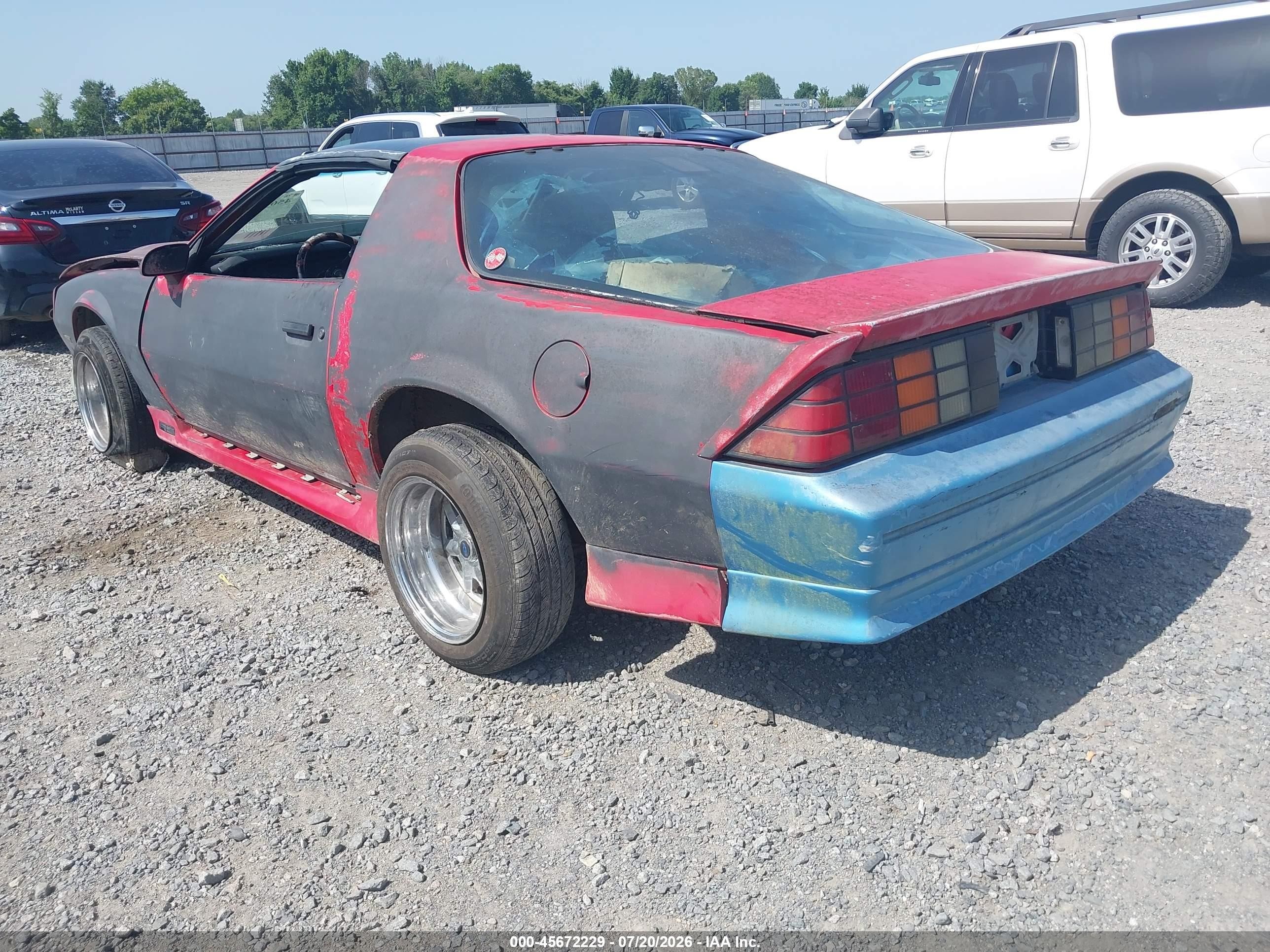 1991 Chevrolet Camaro Rs Red vin: 1G1FP23EXML103626