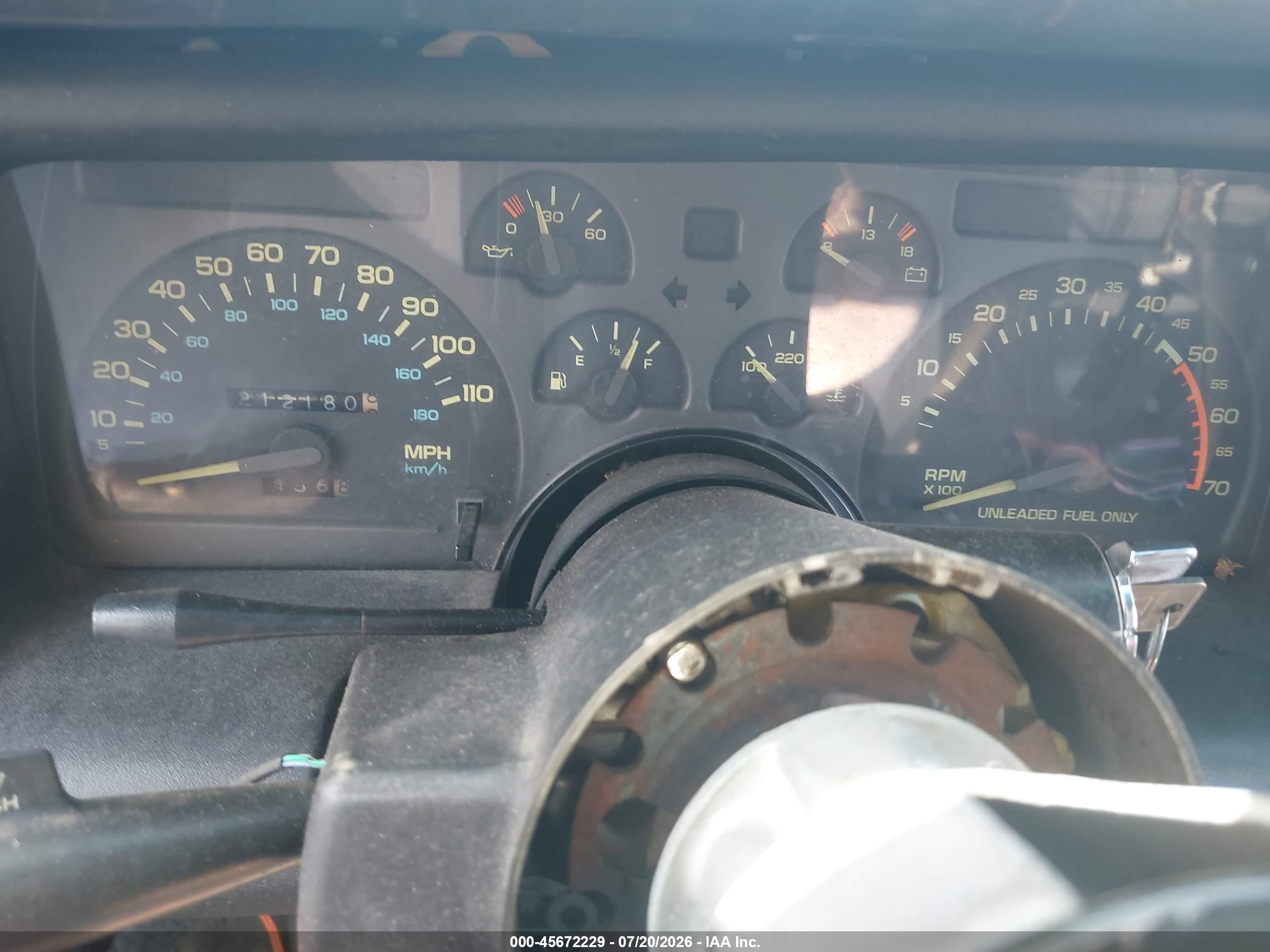 1991 Chevrolet Camaro Rs Red vin: 1G1FP23EXML103626