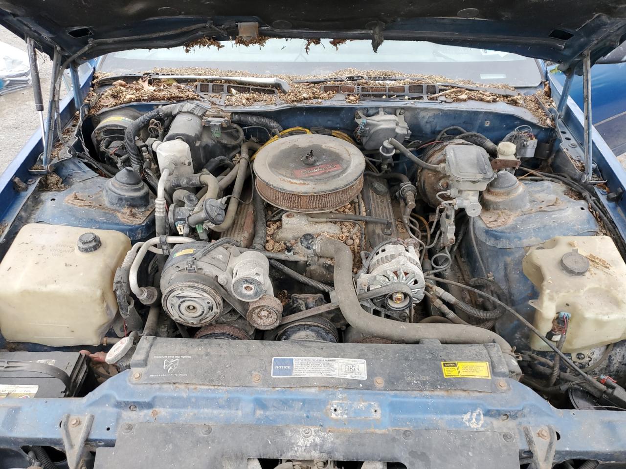 1992 Chevrolet Camaro Blue vin: 1G1FP23EXNL144162