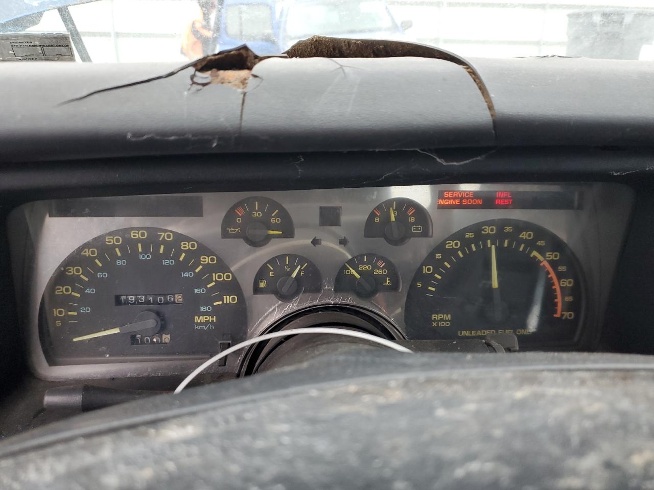 1992 Chevrolet Camaro Blue vin: 1G1FP23EXNL144162