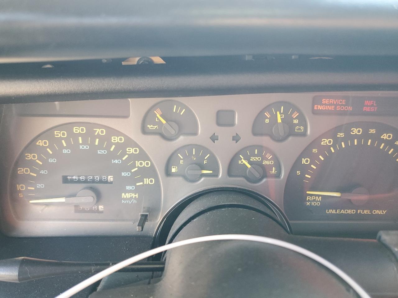 1991 Chevrolet Camaro Rs Burgundy vin: 1G1FP23T1ML114335