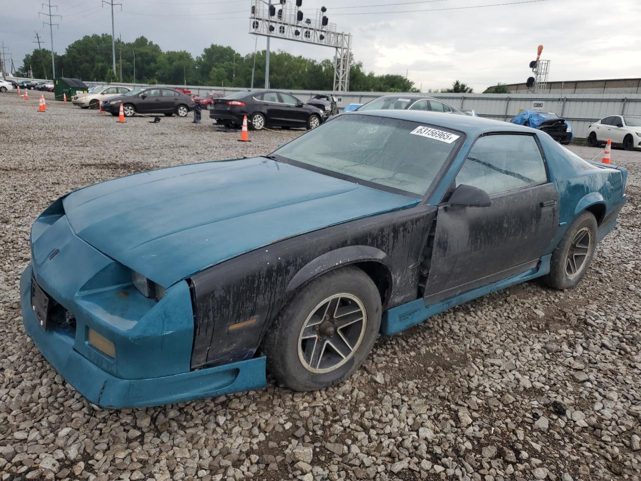 1991 Chevrolet Camaro Rs Teal vin: 1G1FP23T7ML124948
