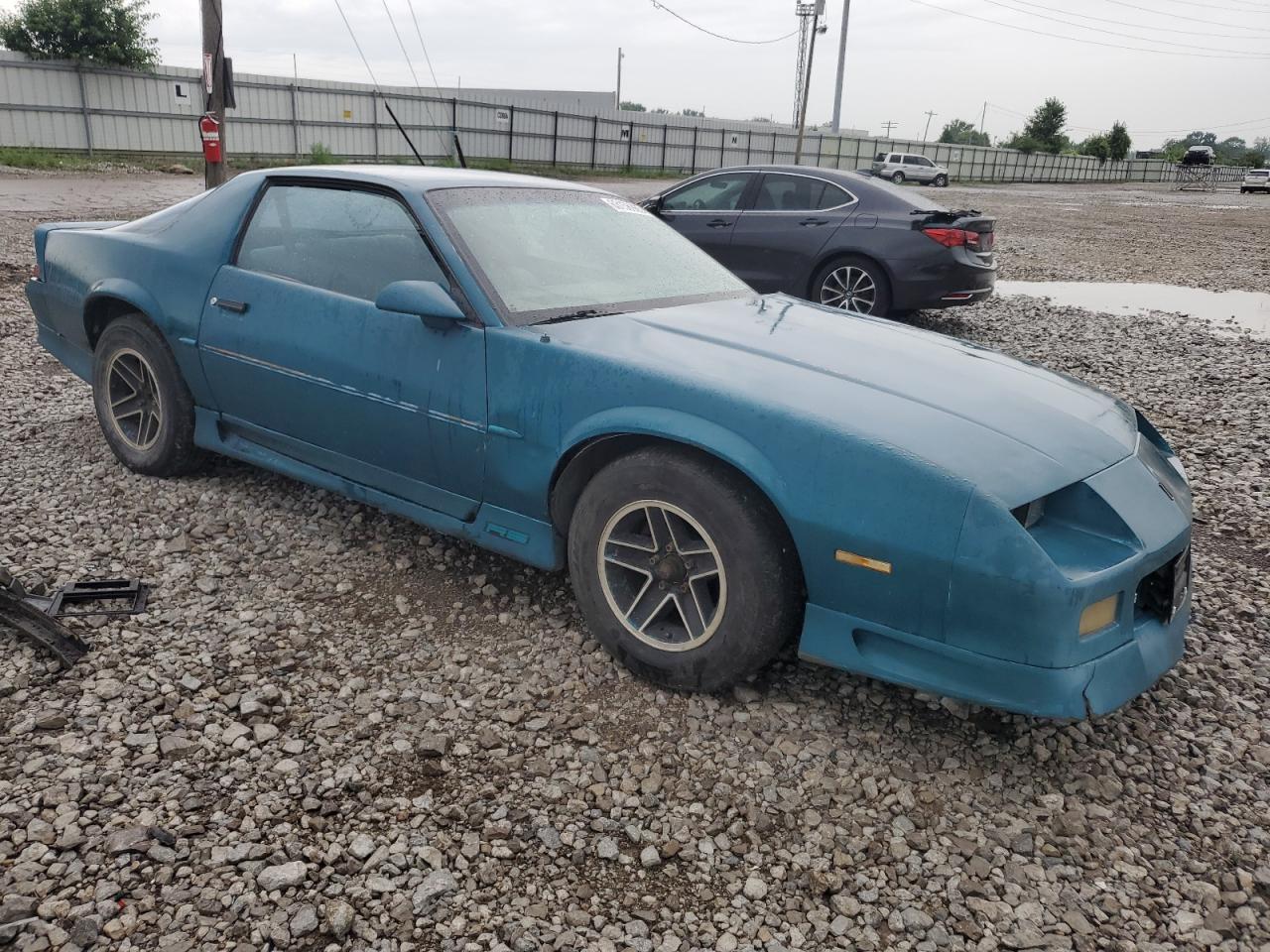 1991 Chevrolet Camaro Rs Teal vin: 1G1FP23T7ML124948