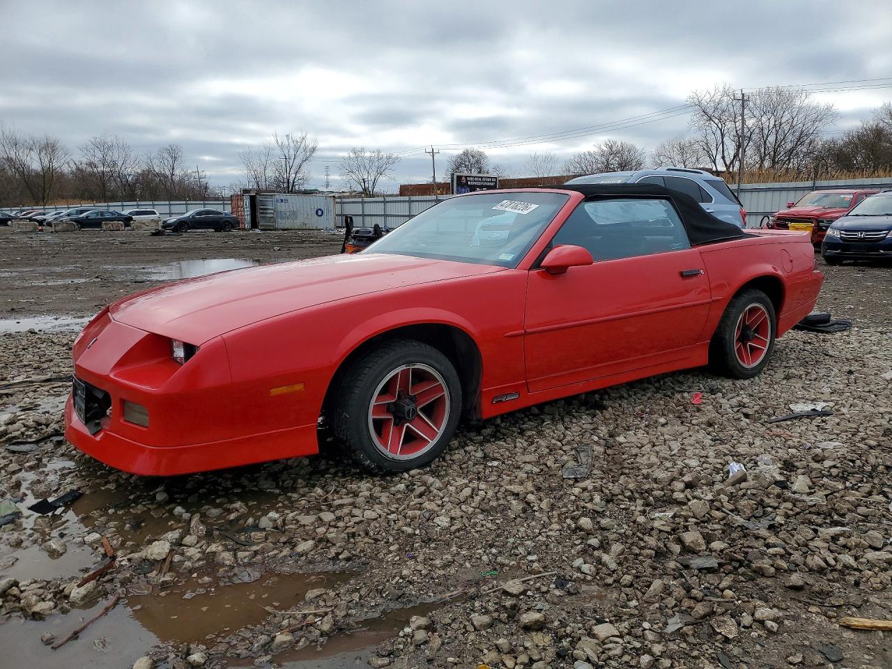 1989 Chev Camaro Красный vin: 1G1FP31EXKL193088