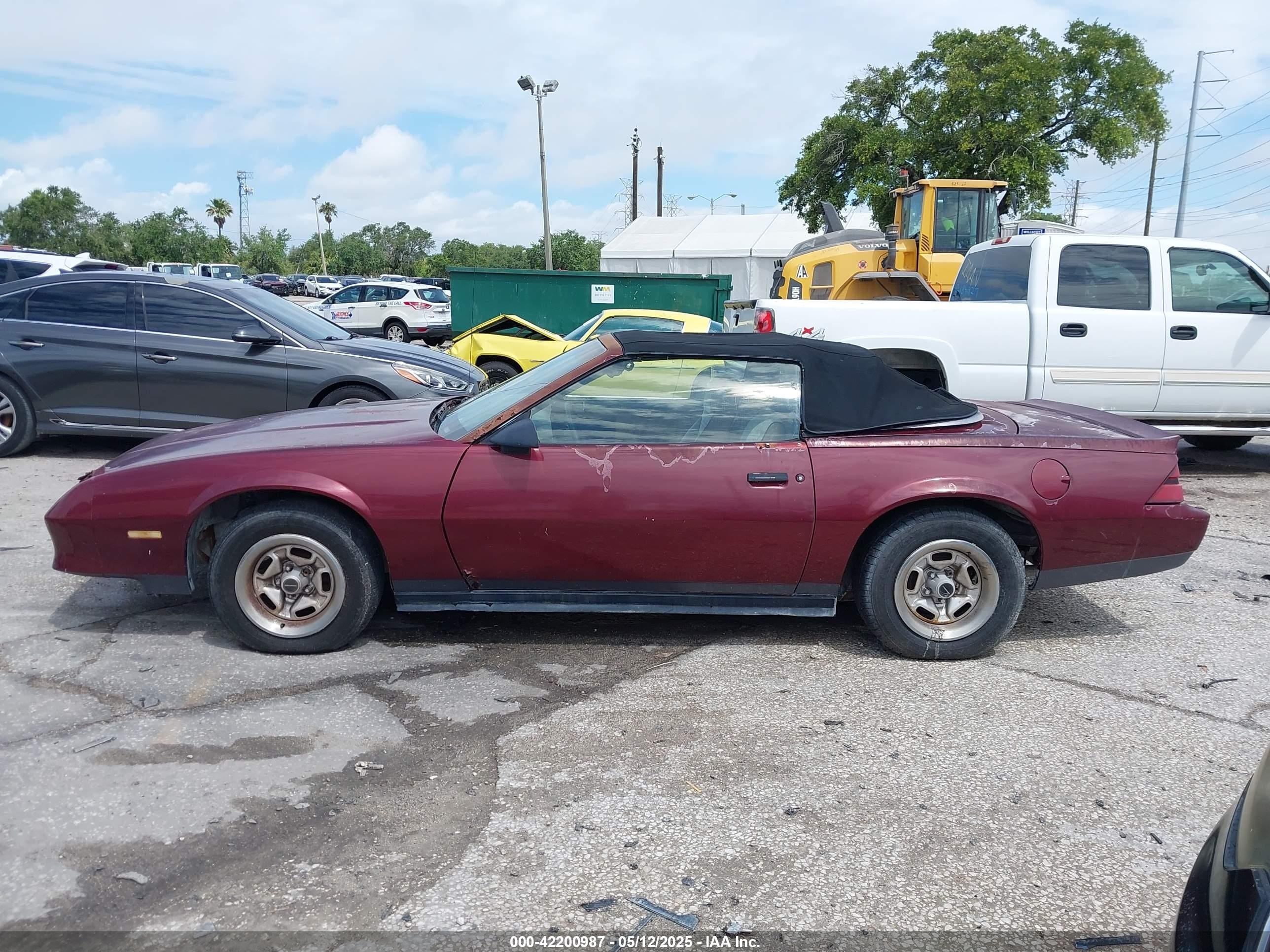 1987 Chevrolet Camaro   Red vin: 1G1FP31H8HN151798