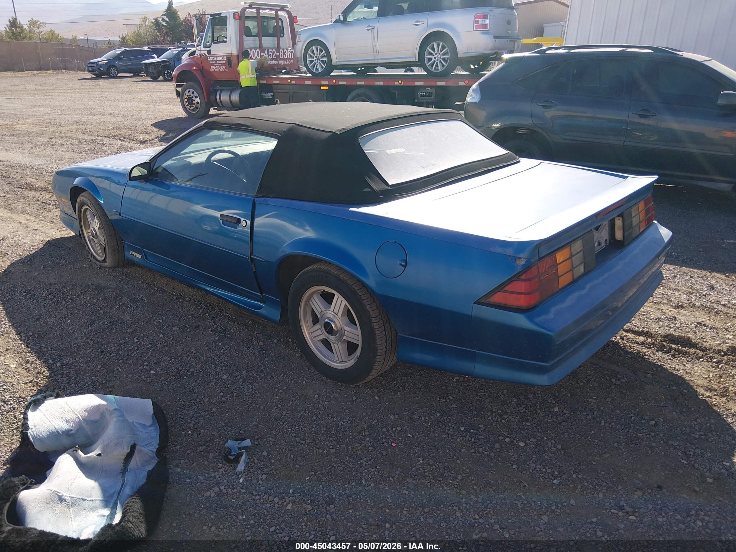 1992 Chevrolet Camaro Rs Синий vin: 1G1FP33E0NL161946