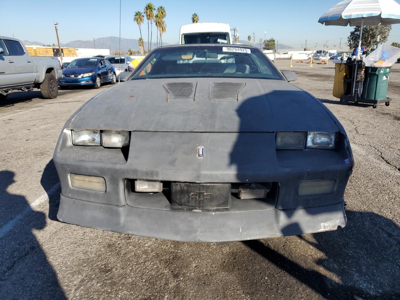 1991 Chevrolet Camaro Rs Gray vin: 1G1FP33E5ML164629
