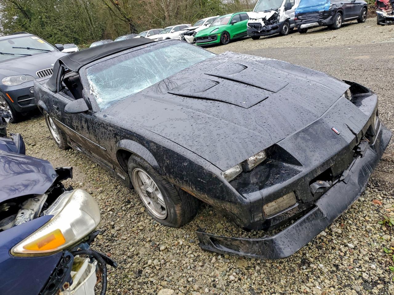 1992 Chevrolet Camaro Rs Black vin: 1G1FP33E6NL137358