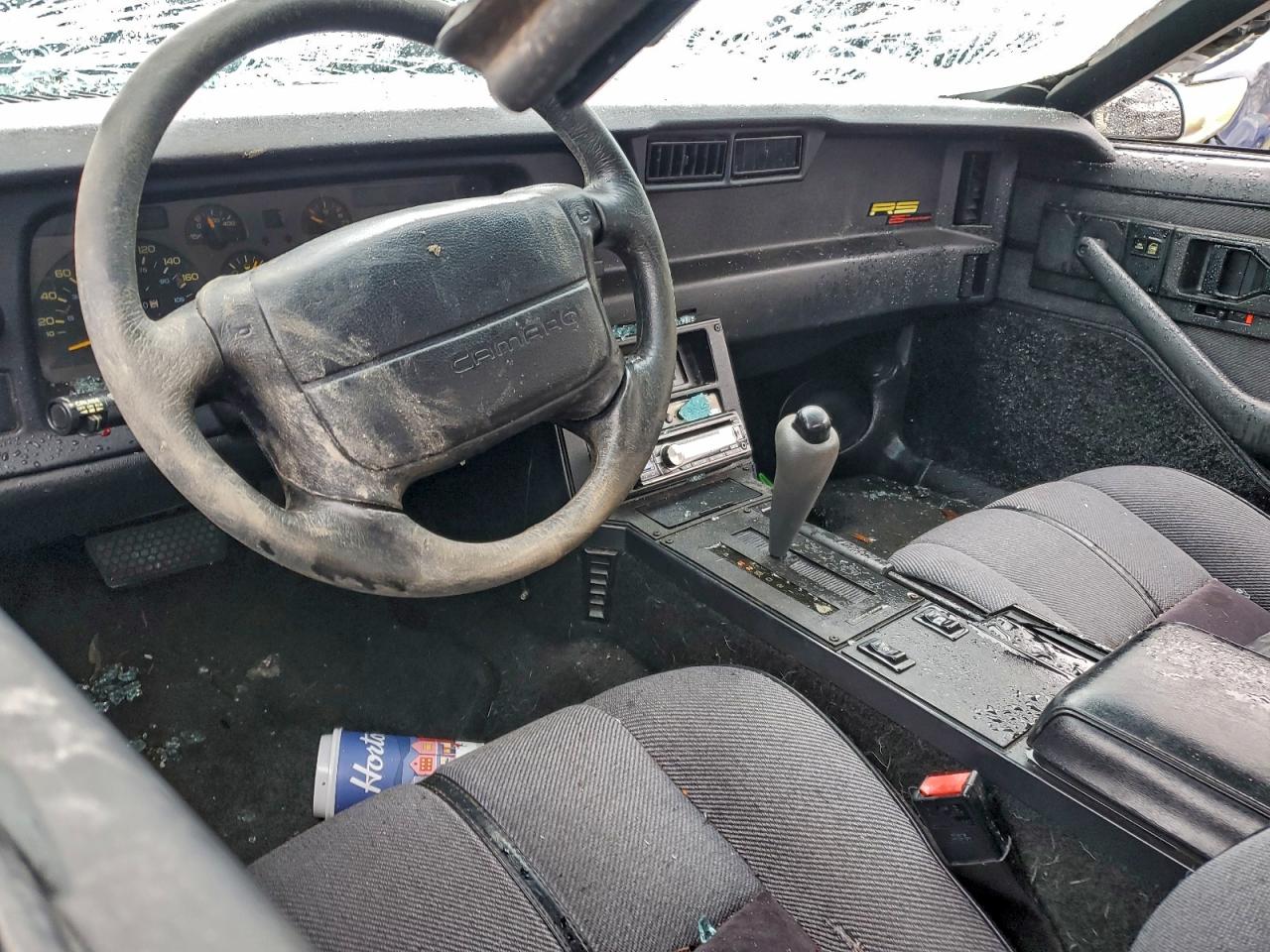1992 Chevrolet Camaro Rs Black vin: 1G1FP33E6NL137358